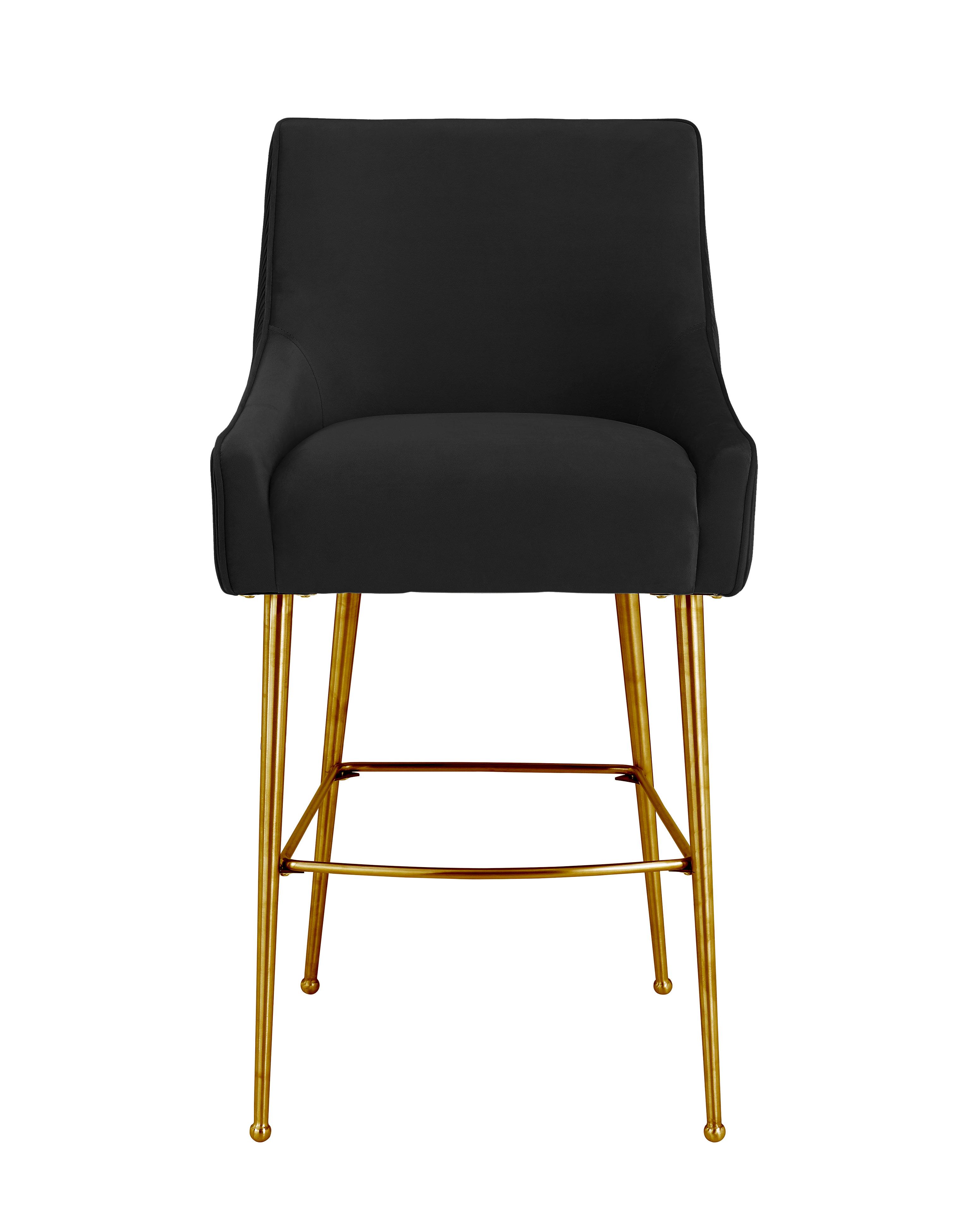 Beatrix Pleated Performance Velvet Stool