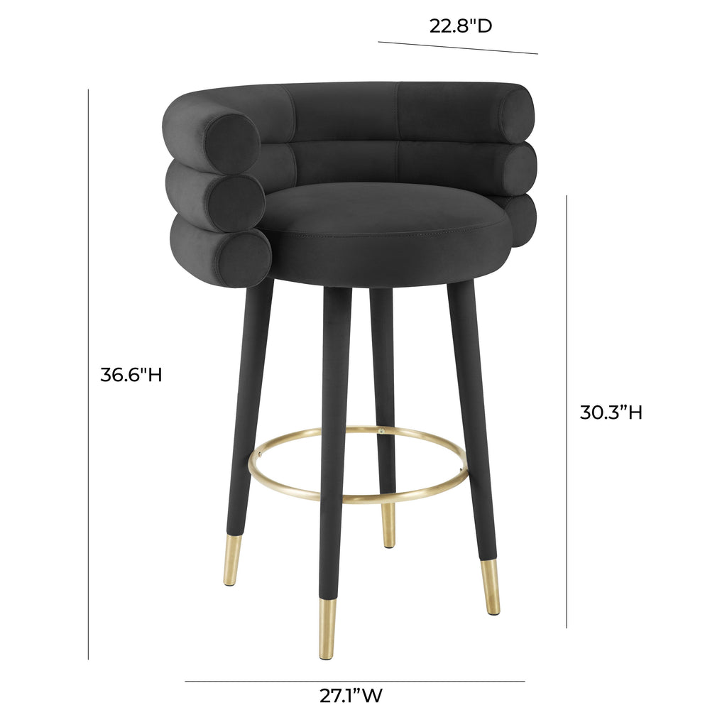Betty Performance Velvet Stool