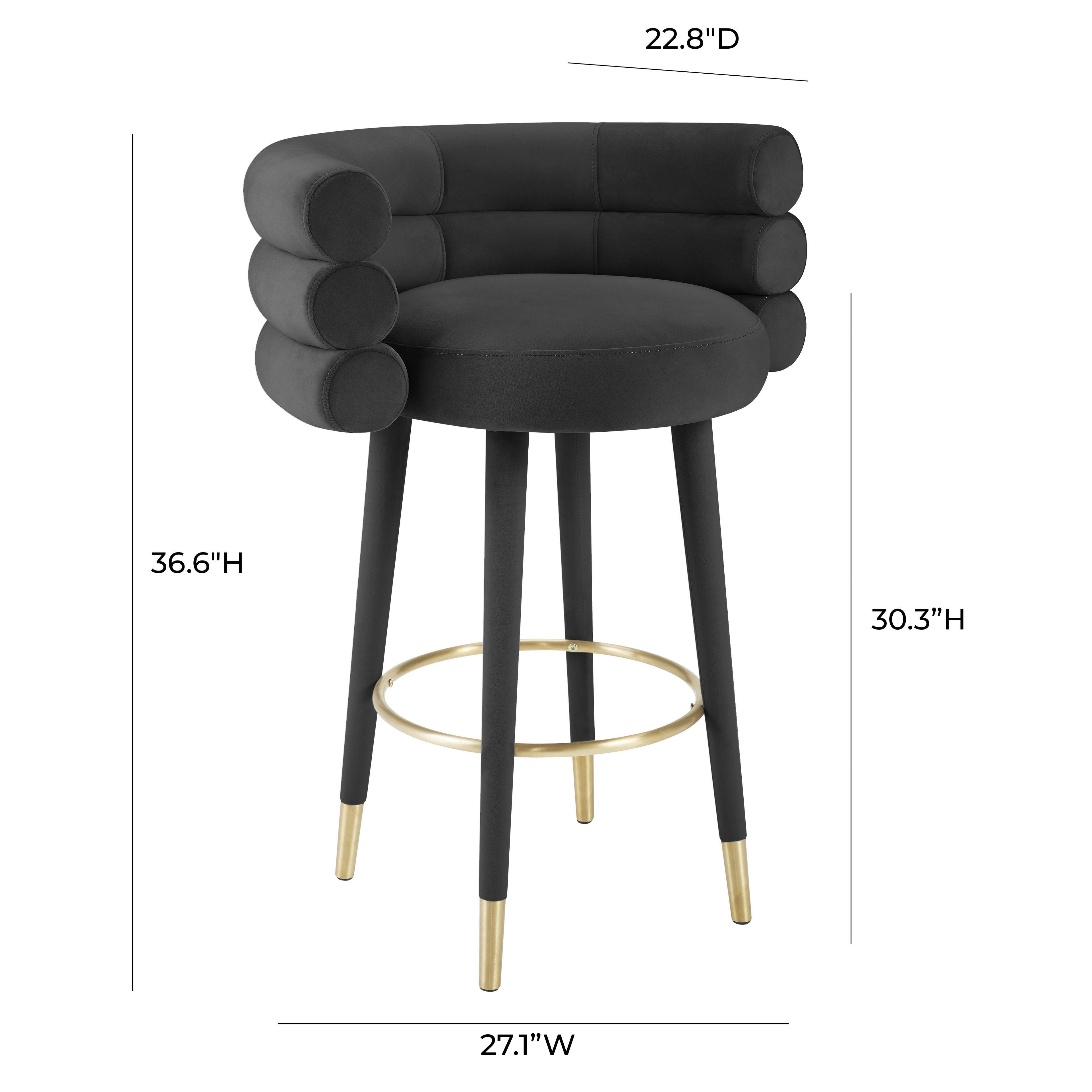 Betty Performance Velvet Stool