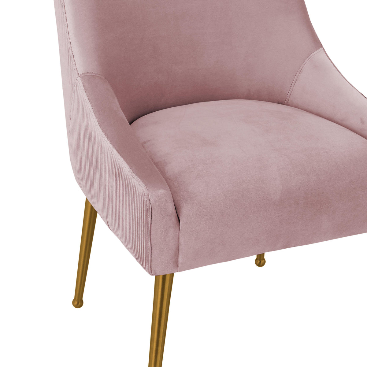 Beatrix Pleated Performance Velvet Dining Chair