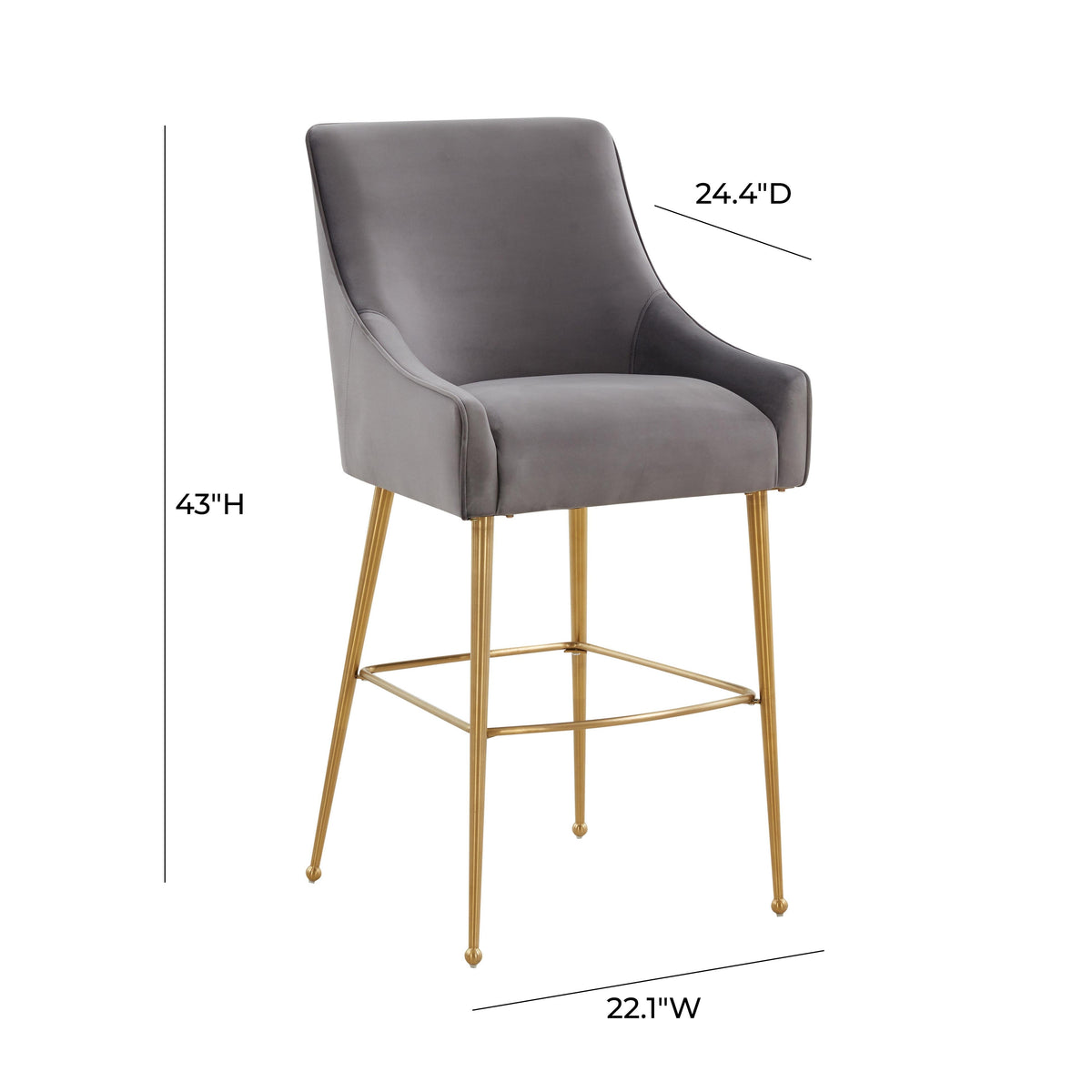 Beatrix Performance Velvet Stool