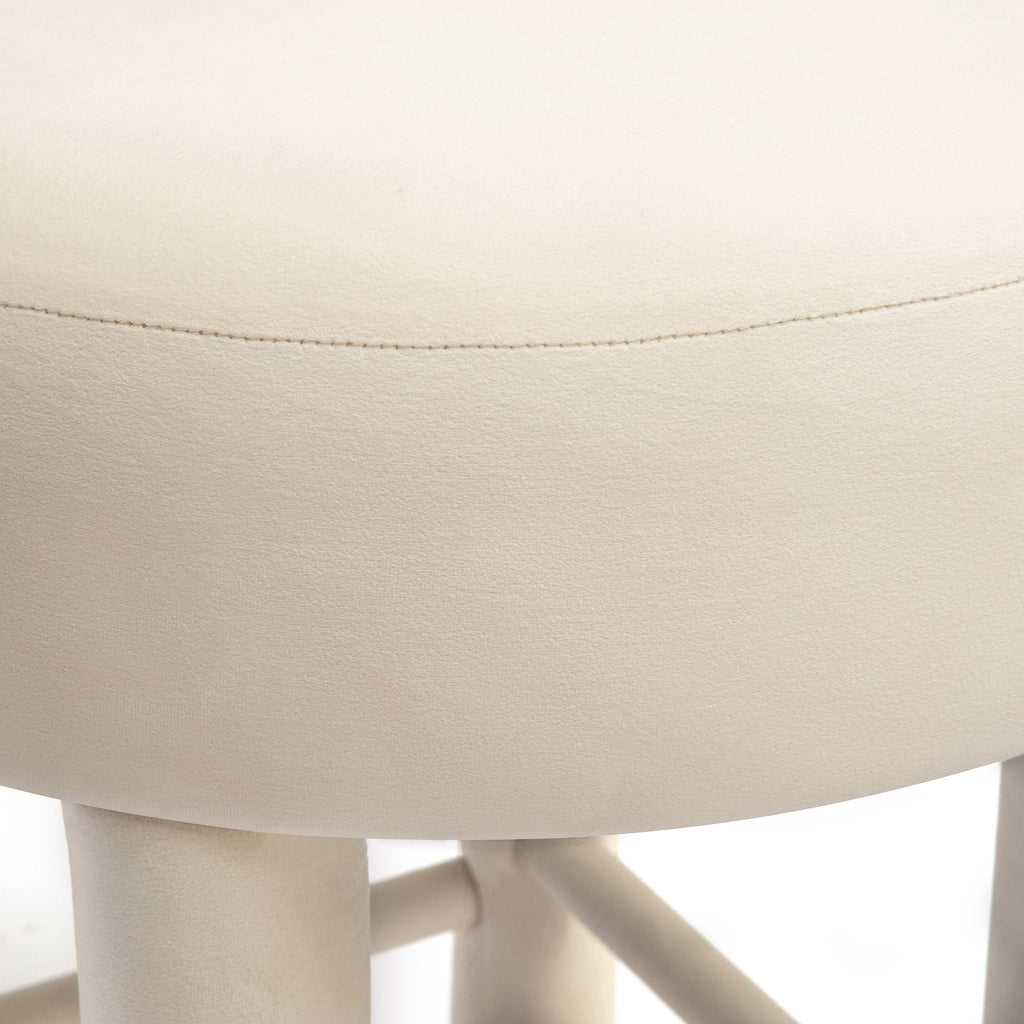 Carmel Cream Performance Velvet Counter Stool