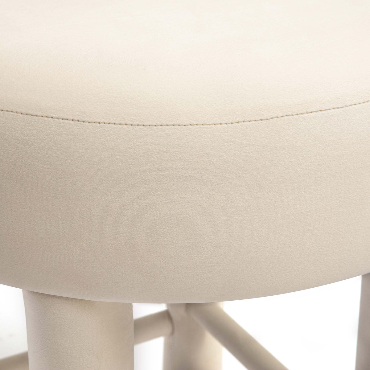Carmel Cream Performance Velvet Counter Stool