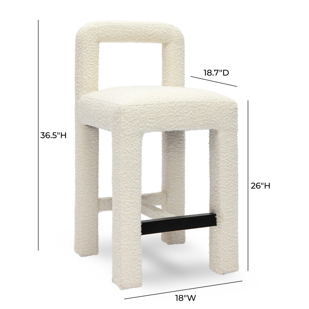 Hazel Performance Boucle Counter Stool