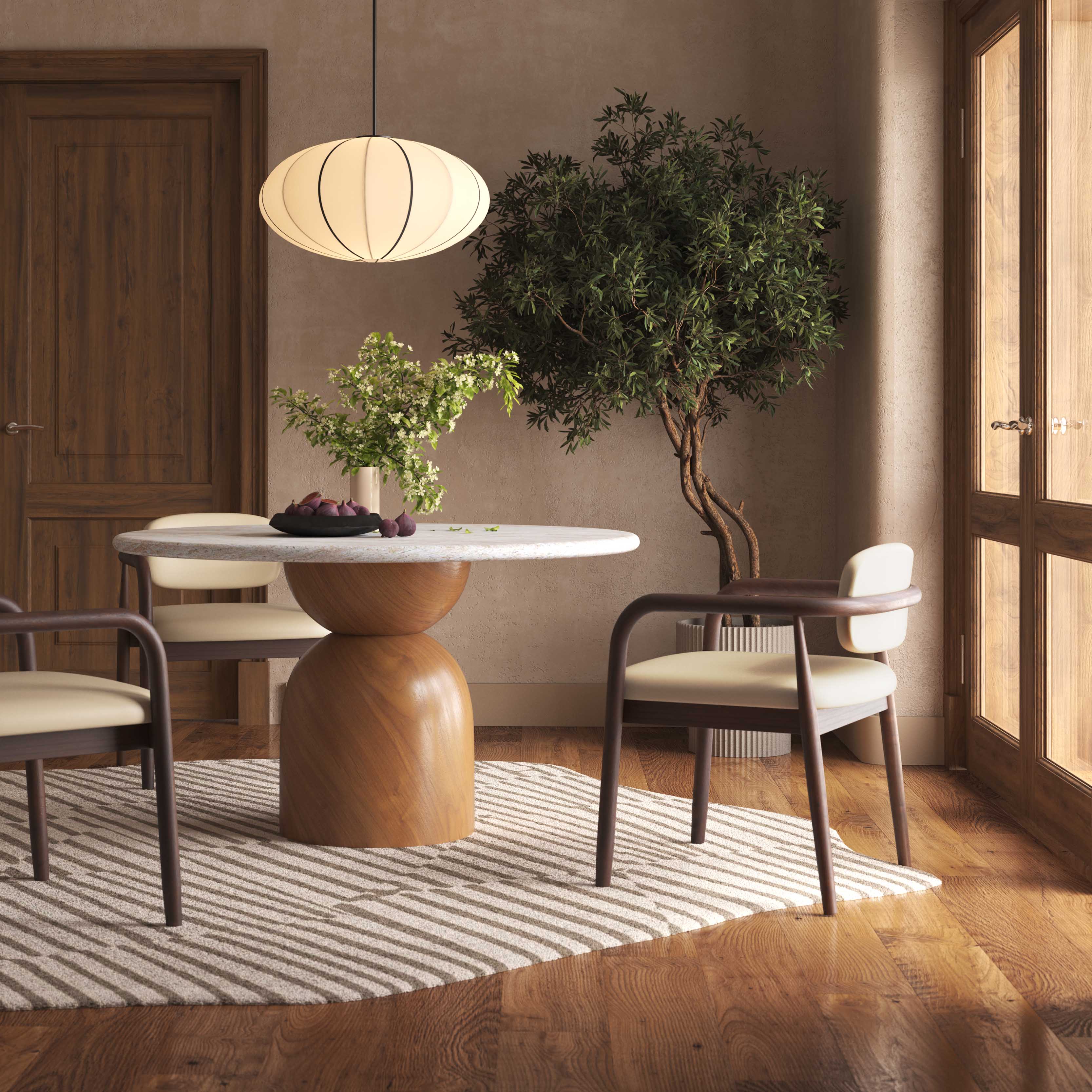 Betsy Taupe Contract-Grade Vegan Leather Dining Chair