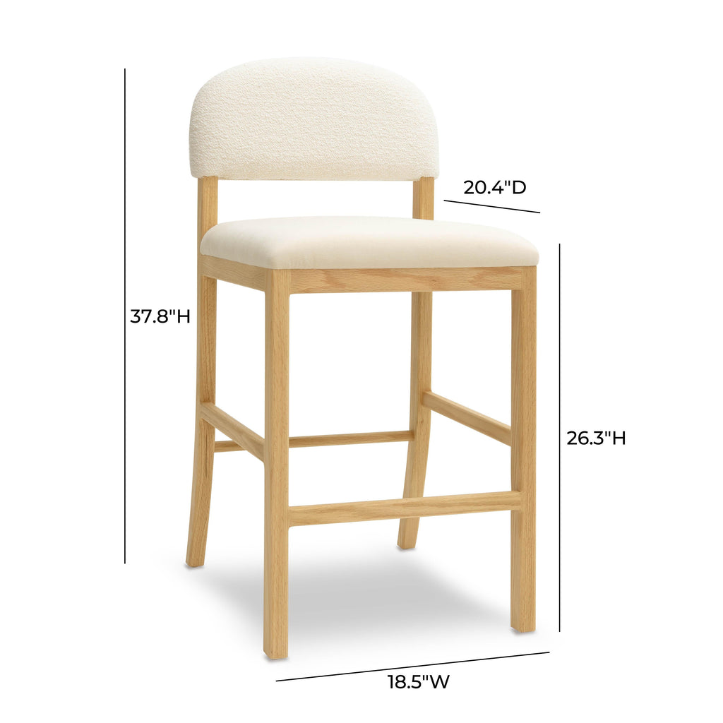 Calla Performance Velvet Counter Stool