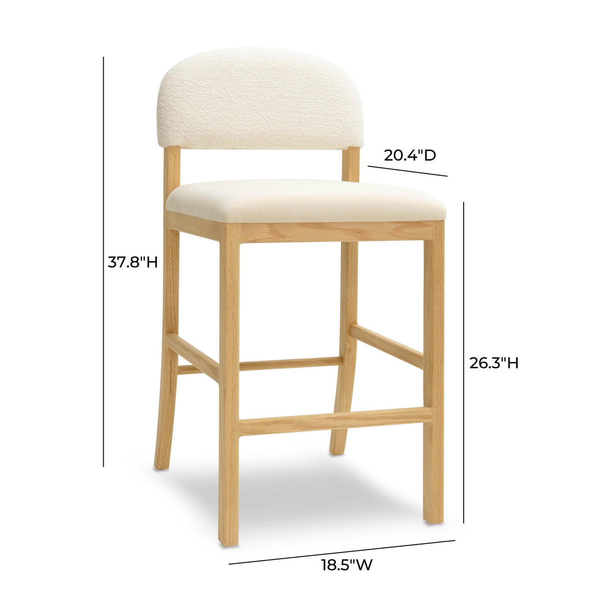 Calla Performance Velvet Counter Stool