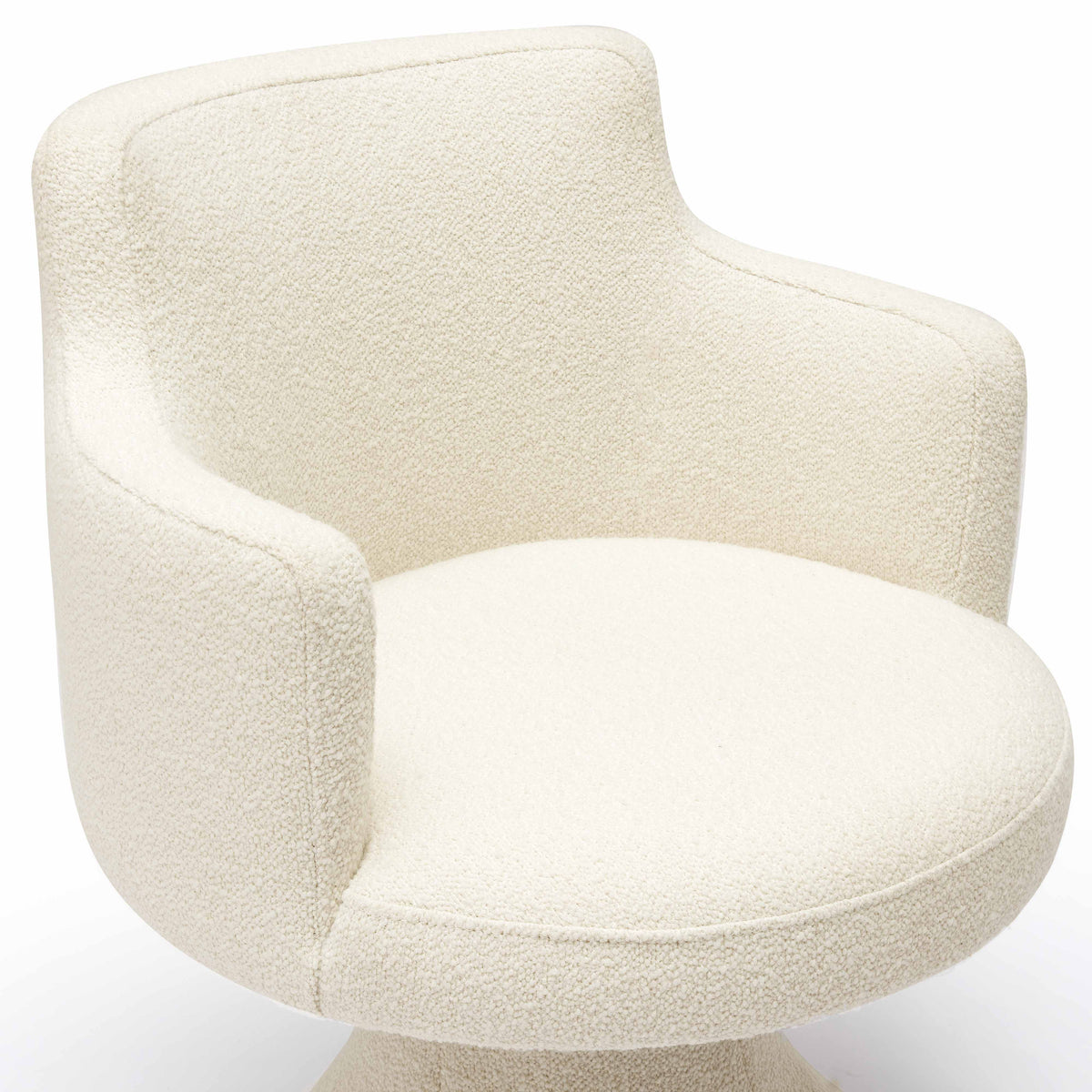 Jeffree Performance Boucle Swivel Dining Chair