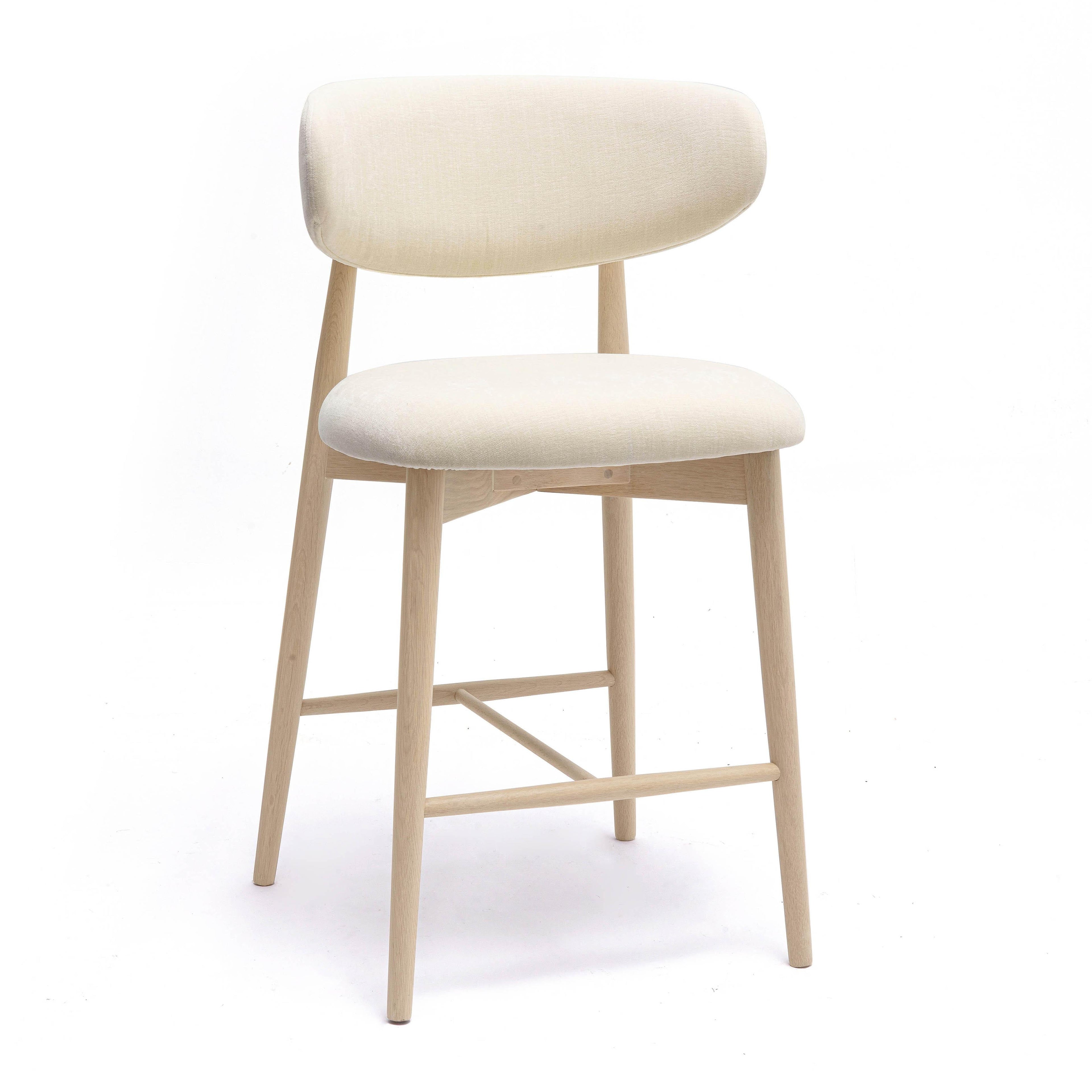 Zinea Performance Textured Velvet Counter Stool