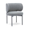 Maureen Speckled Grey Performance Boucle Dining Chair