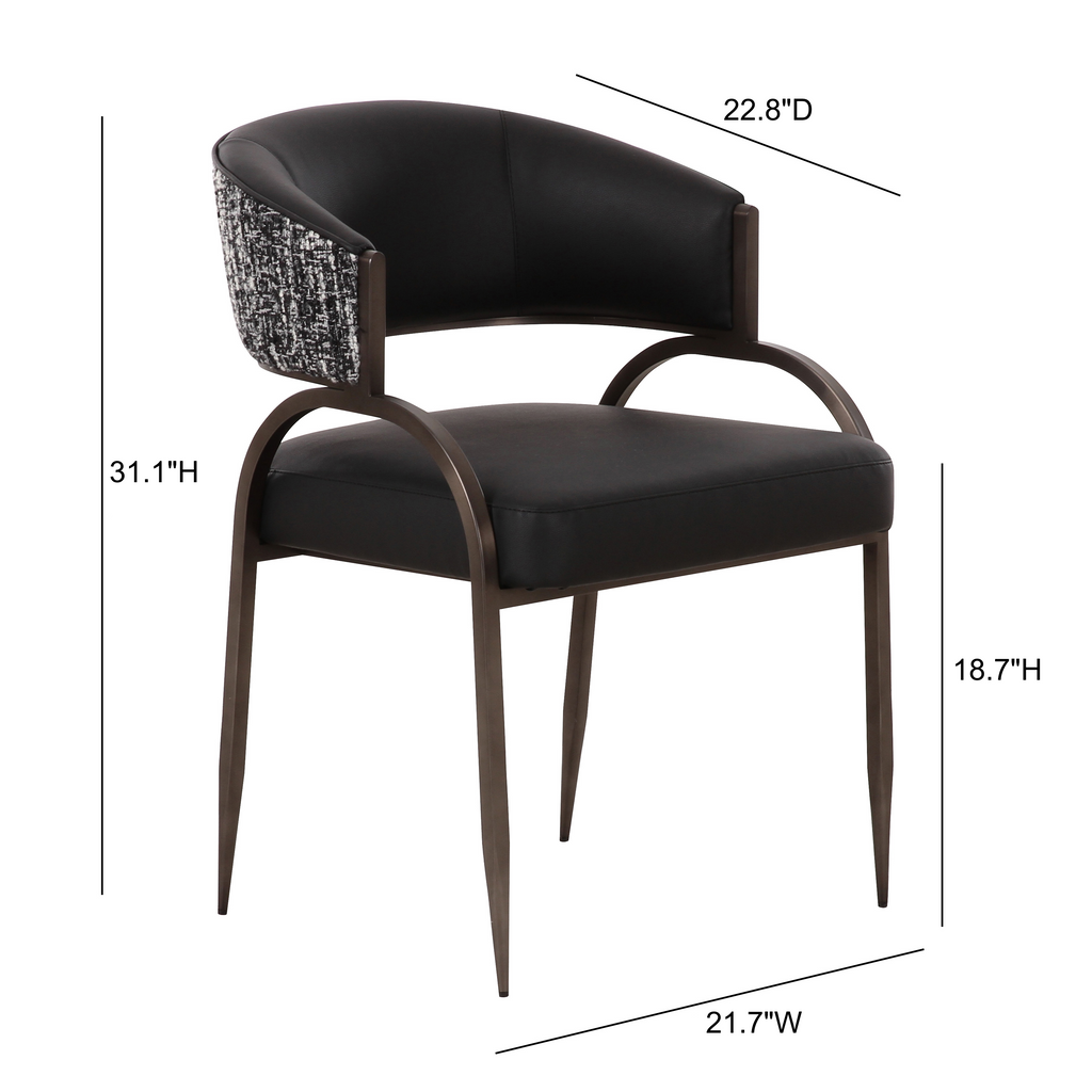 Tatum 2-Tone Performance Vegan Leather Dining Chair