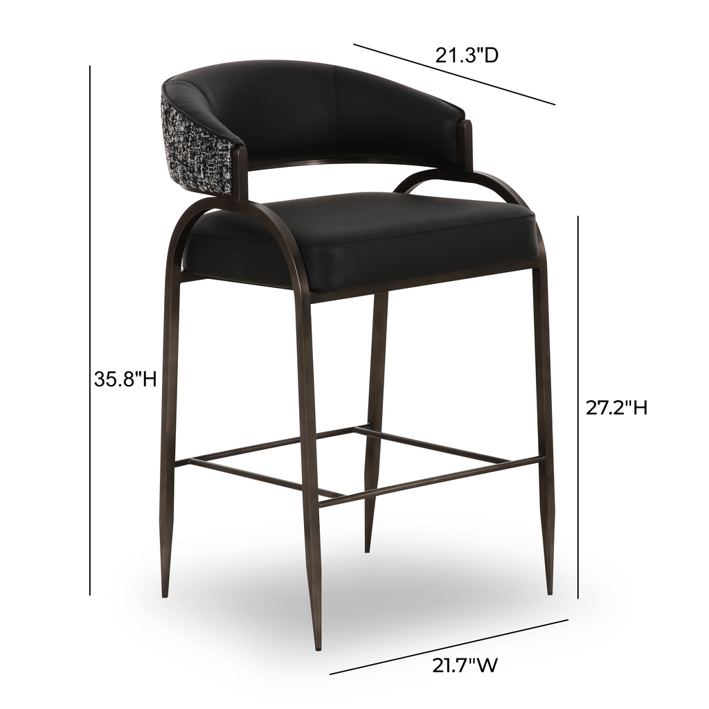 Tatum 2-Tone Performance Vegan Leather Counter Stool