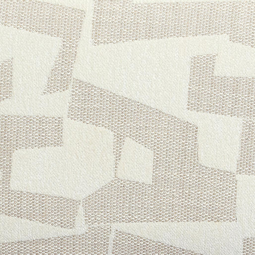 Tatum Cream 2-Tone Performance Vegan Leather and Jacquard Dining Chair