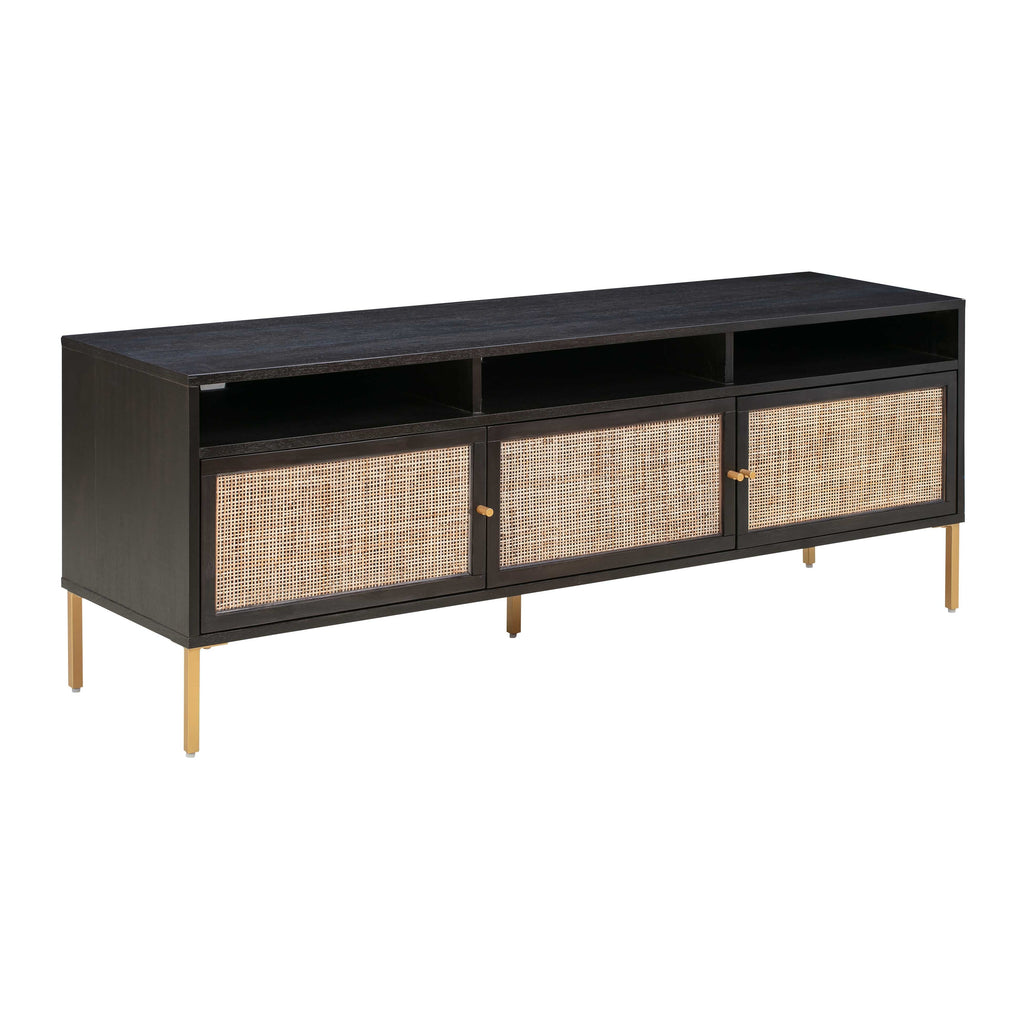 Sierra 65" Cane Media Console — Black null