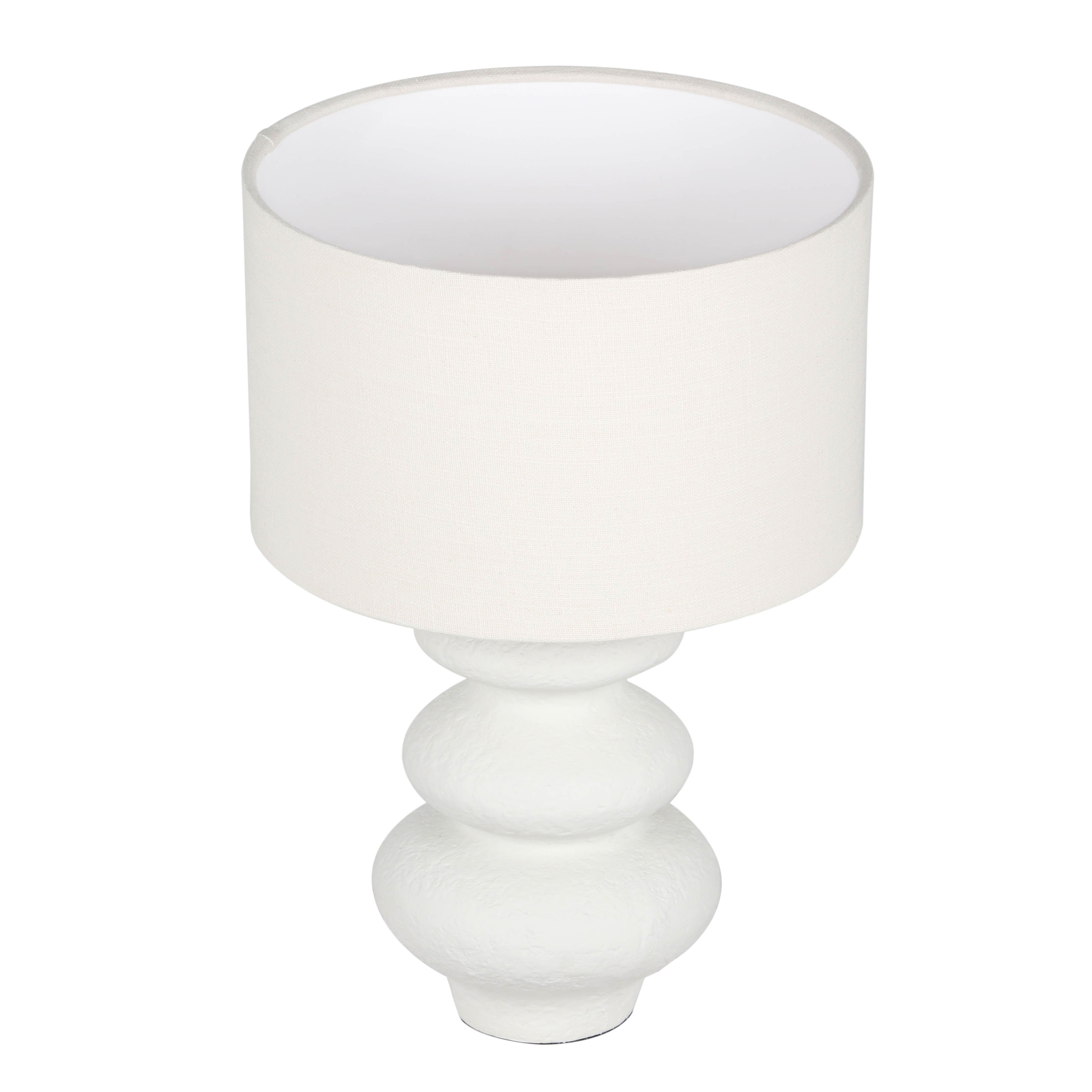 Riviera Cream Textured Table Lamp