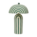 Maiori Striped Papier Mache Table Lamp
