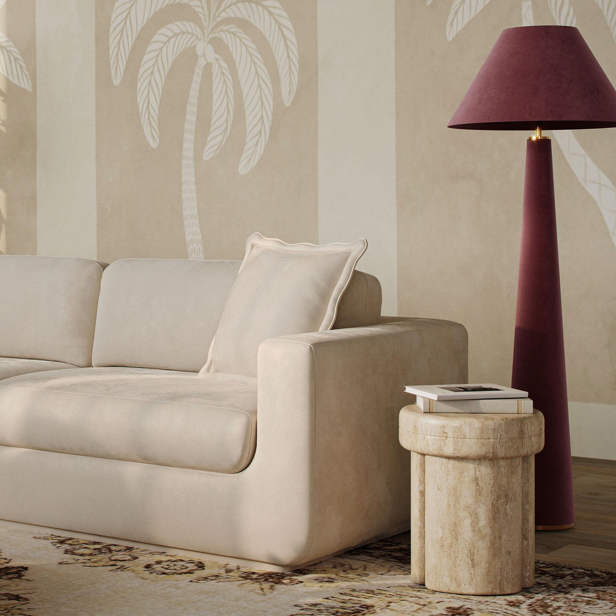 Graham Velvet Floor Lamp
