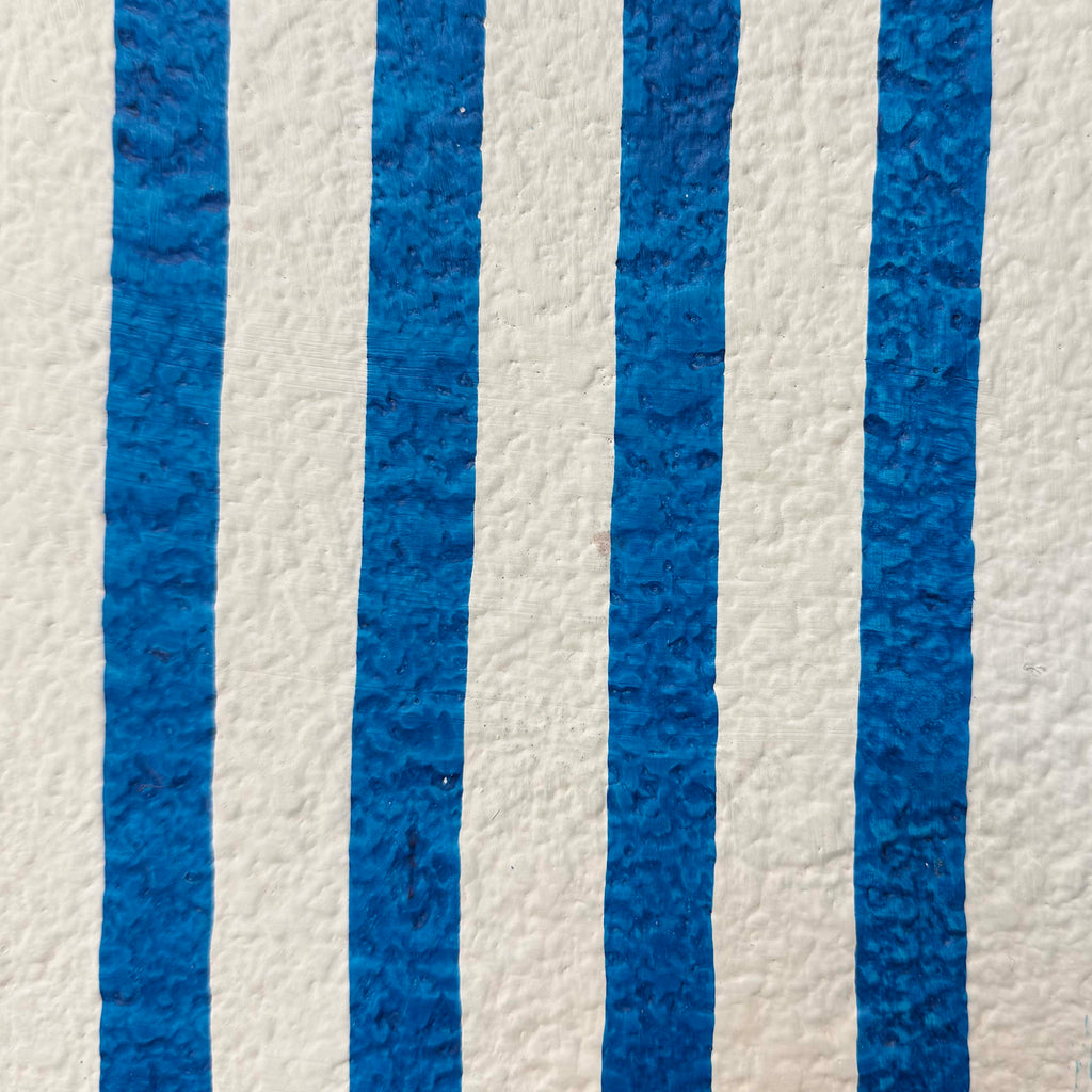 Maiori Striped Papier Mache Table Lamp