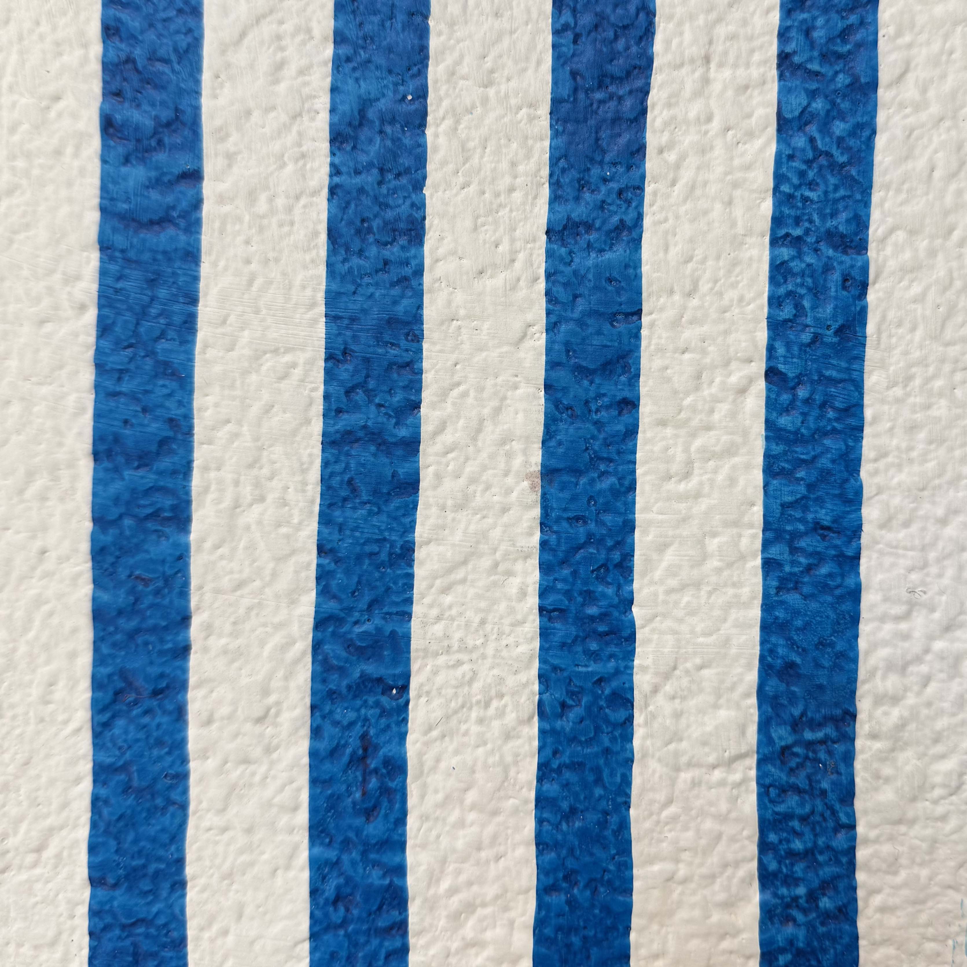 Maiori Striped Papier Mache Table Lamp