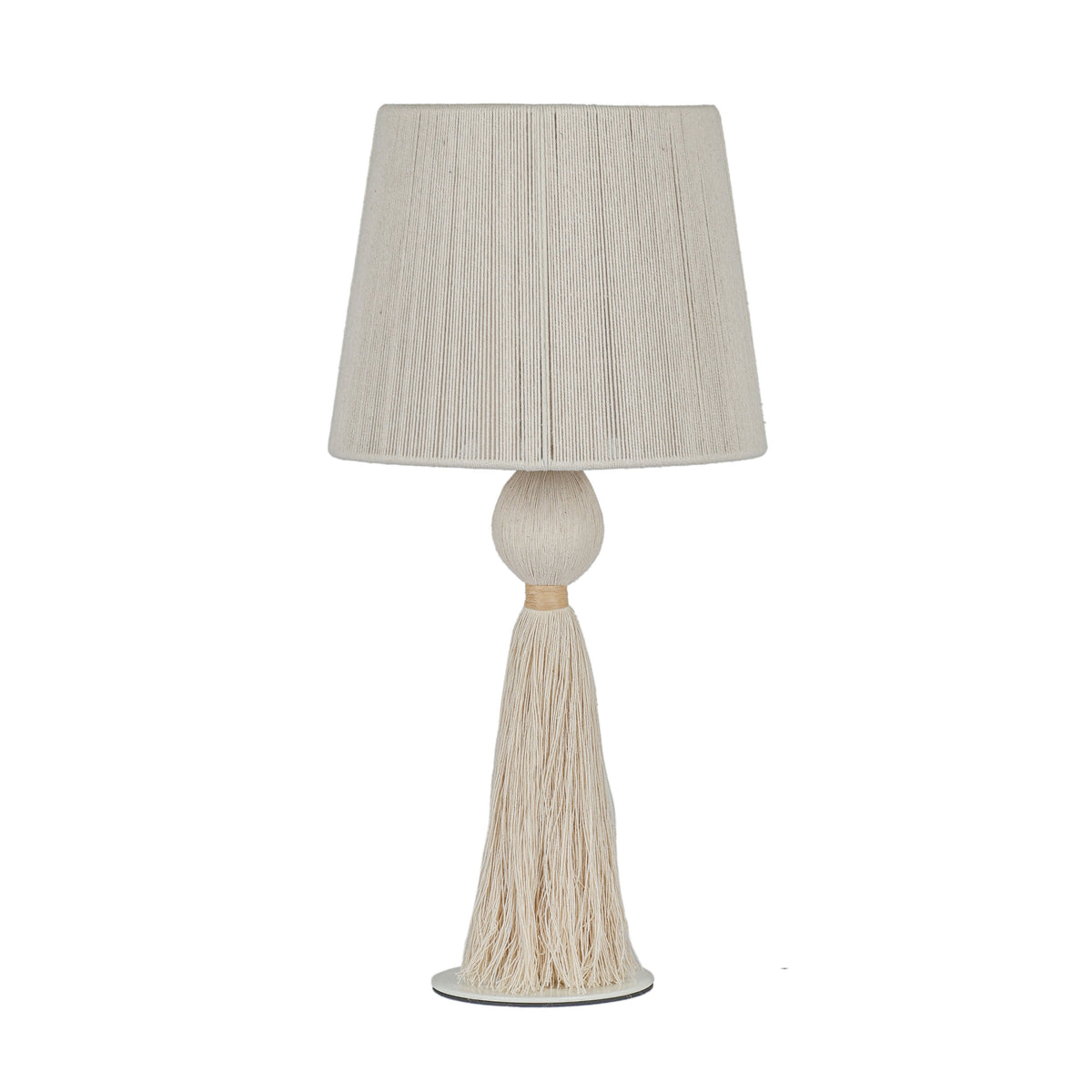Samba White Cotton Table Lamp