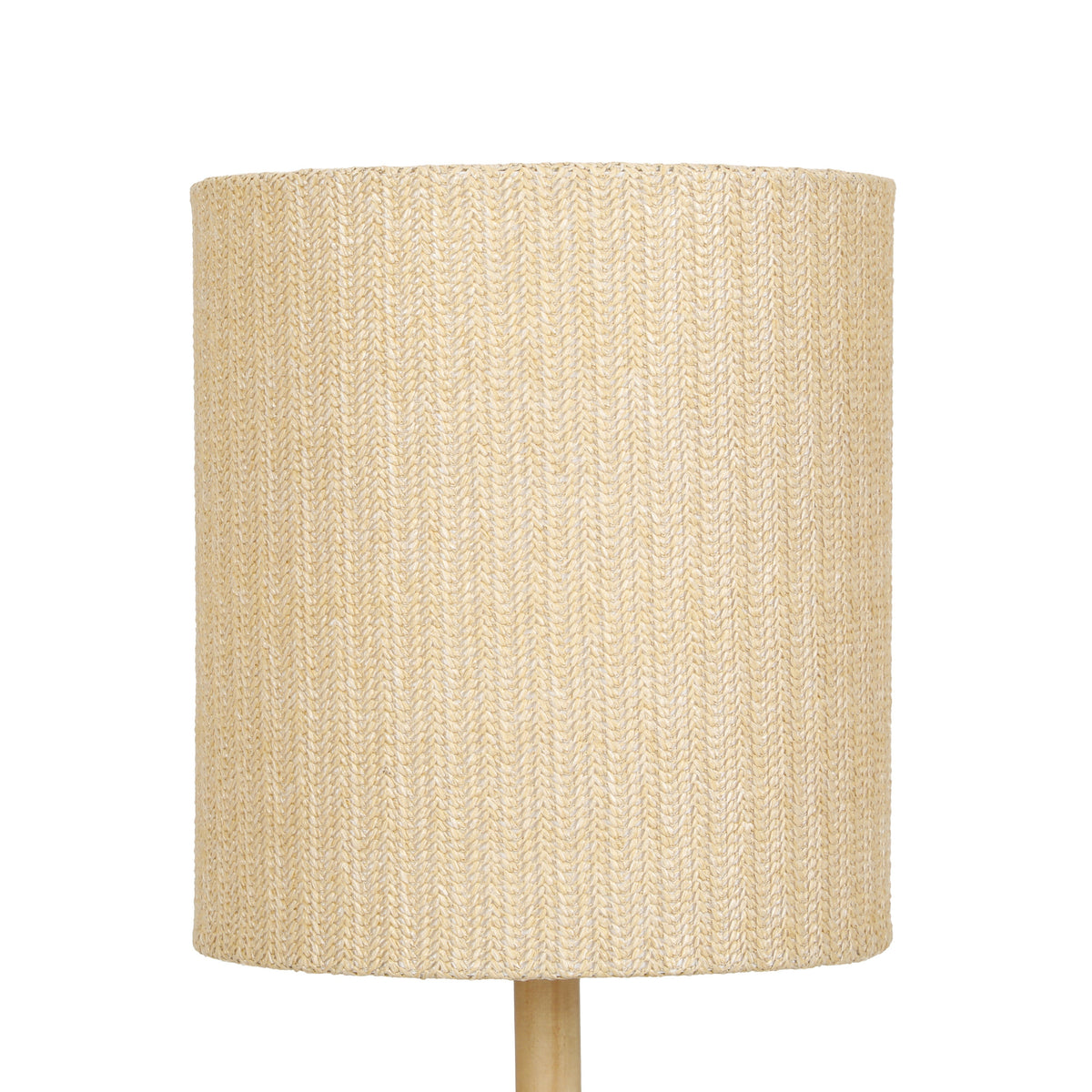 Lamia Natural Burl and Raffia Contract-Grade Table Lamp