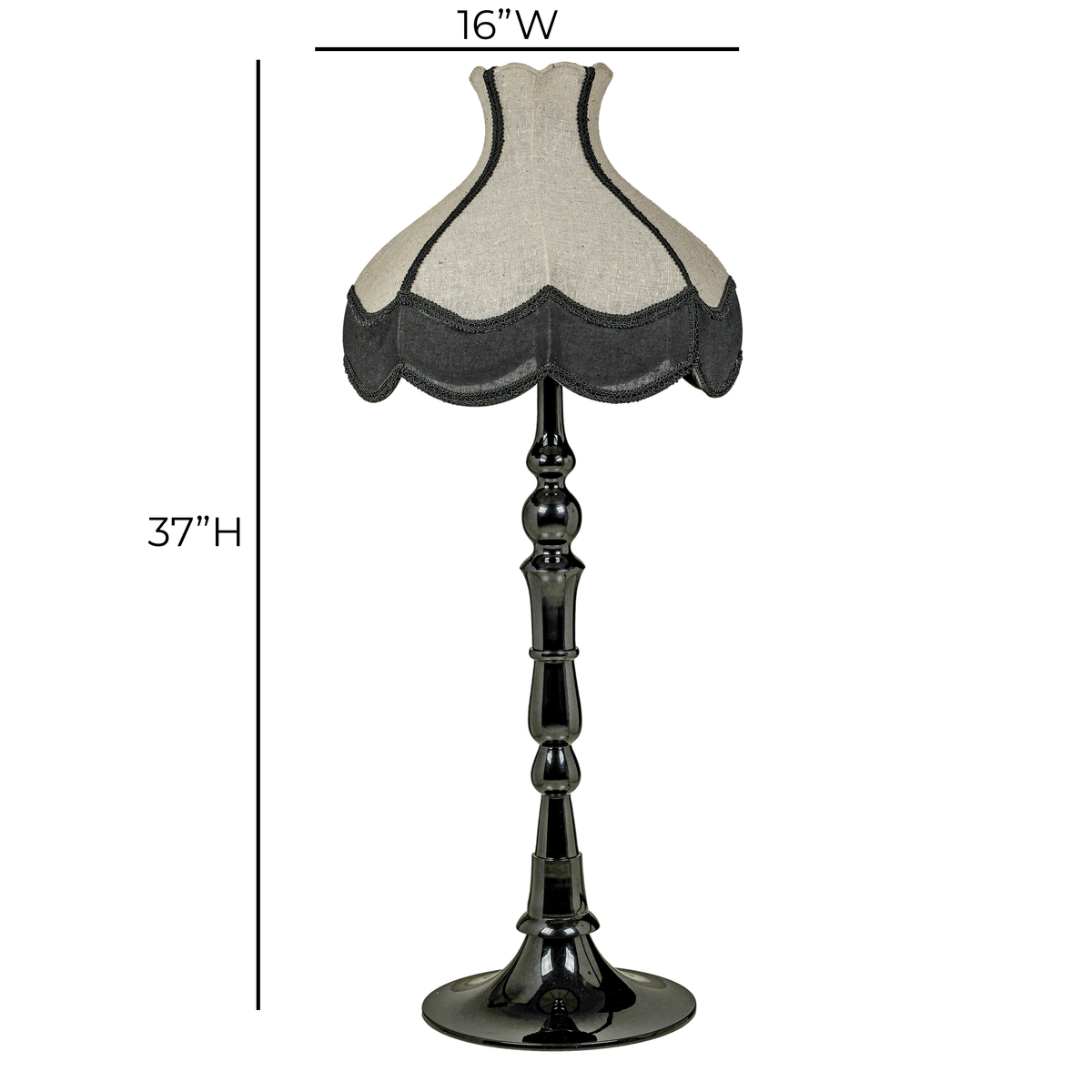 Buchanan Black Aluminum Table Lamp