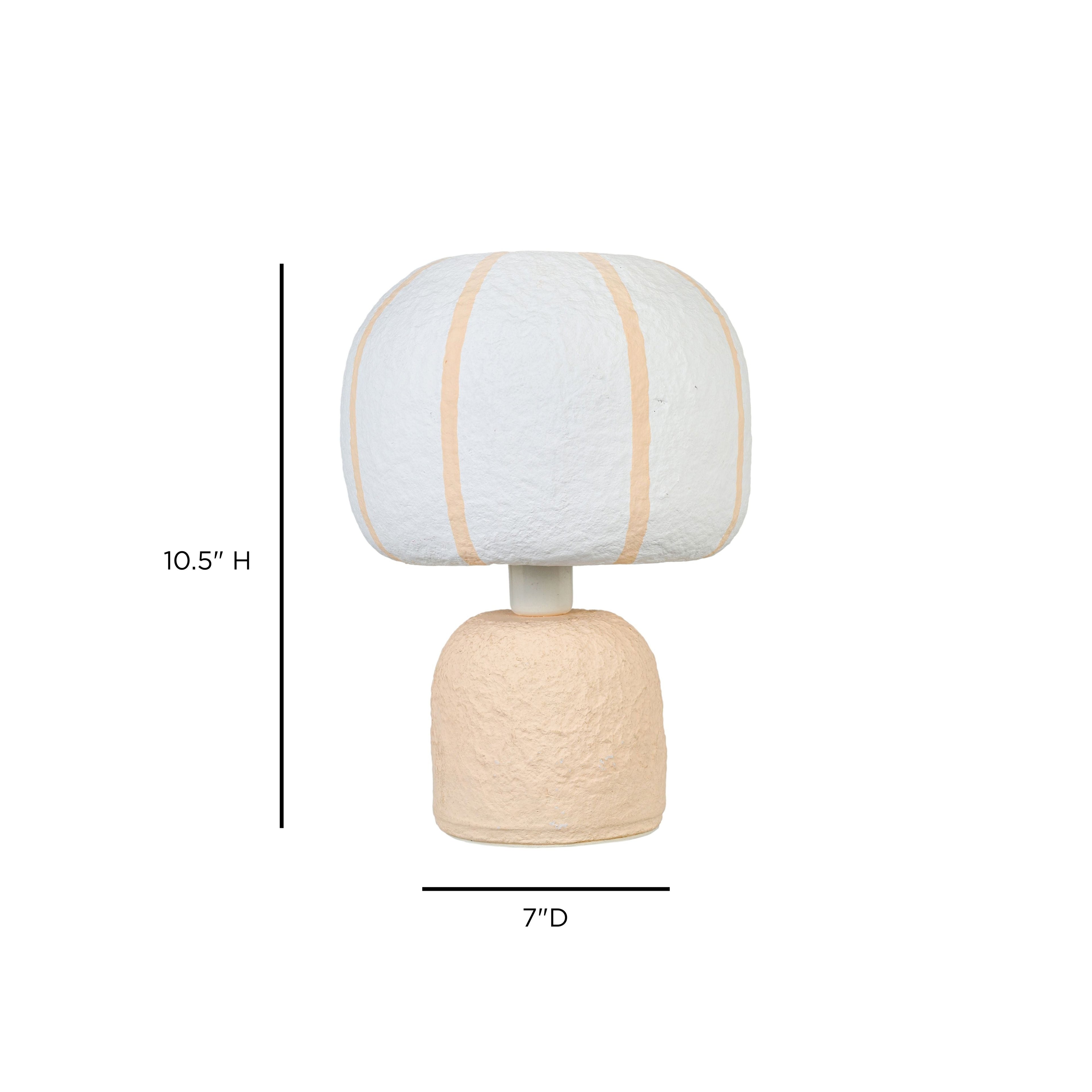 Margate Cotton Mache Table Lamp