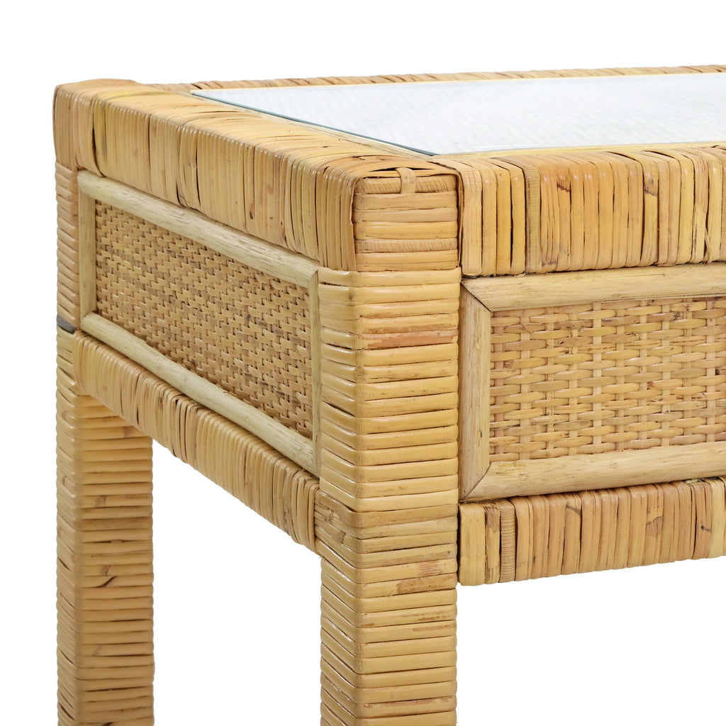 Amara 47" Woven Rattan Desk