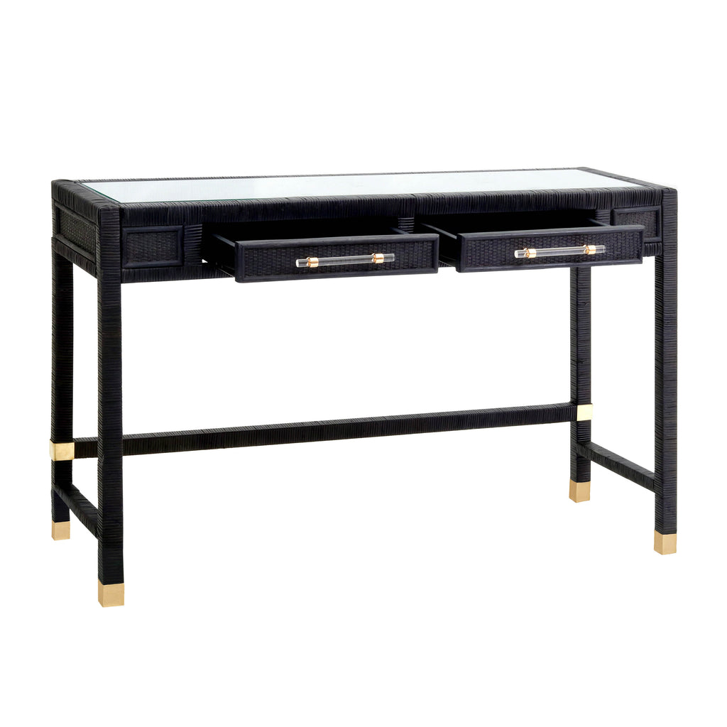 Amara 47" Woven Rattan Desk