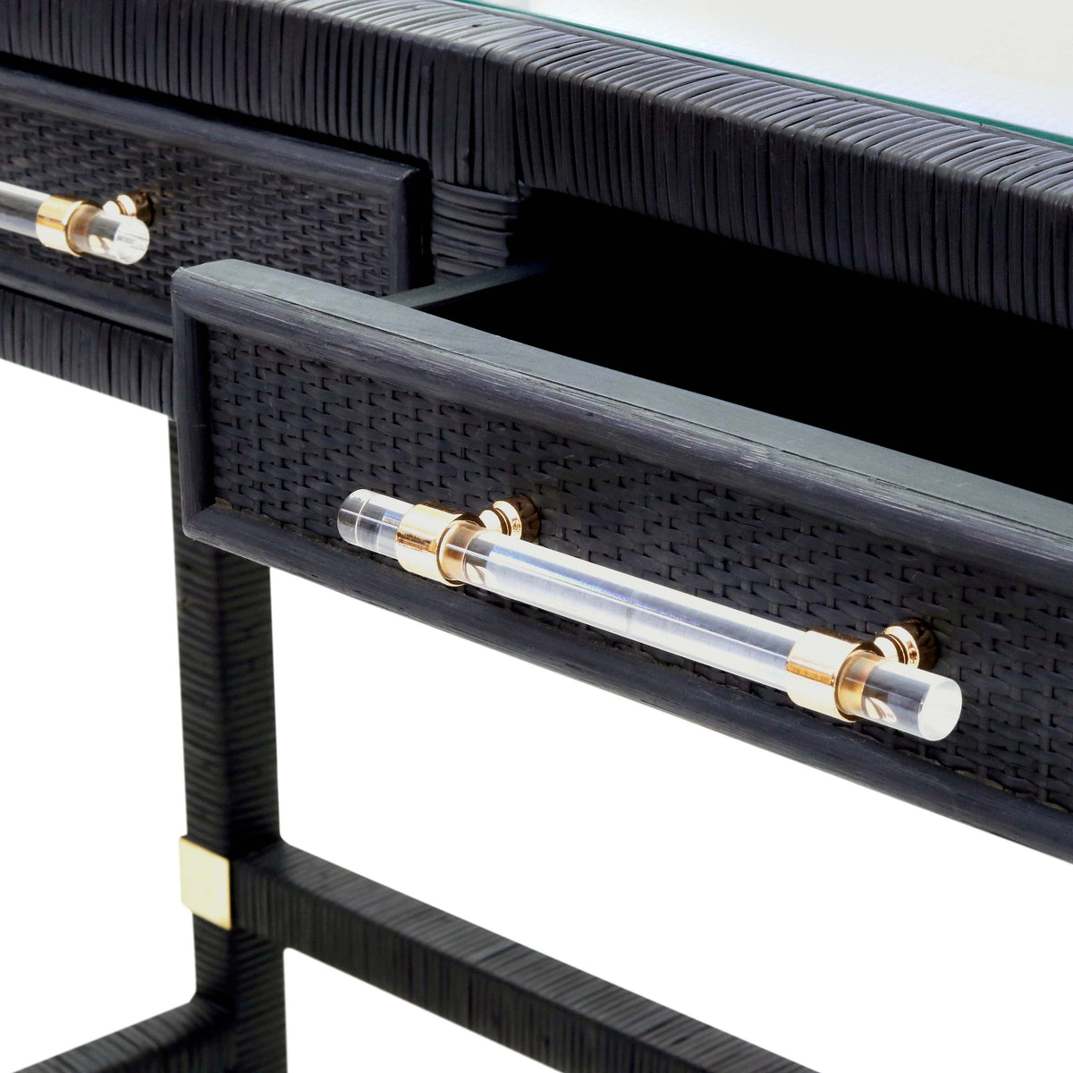 Amara 47" Woven Rattan Desk