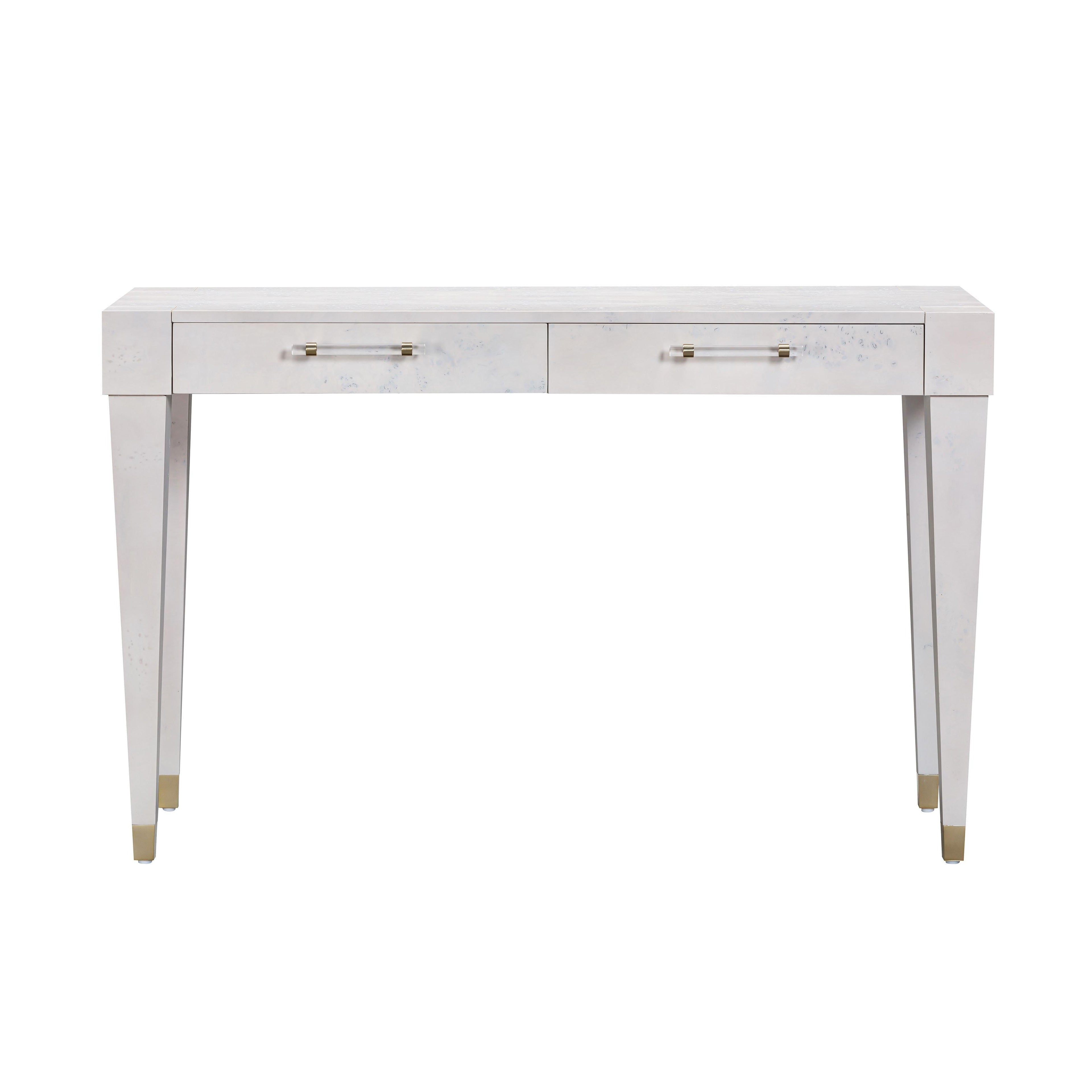 Brandyss 48" Burl 2-Drawer Work Desk