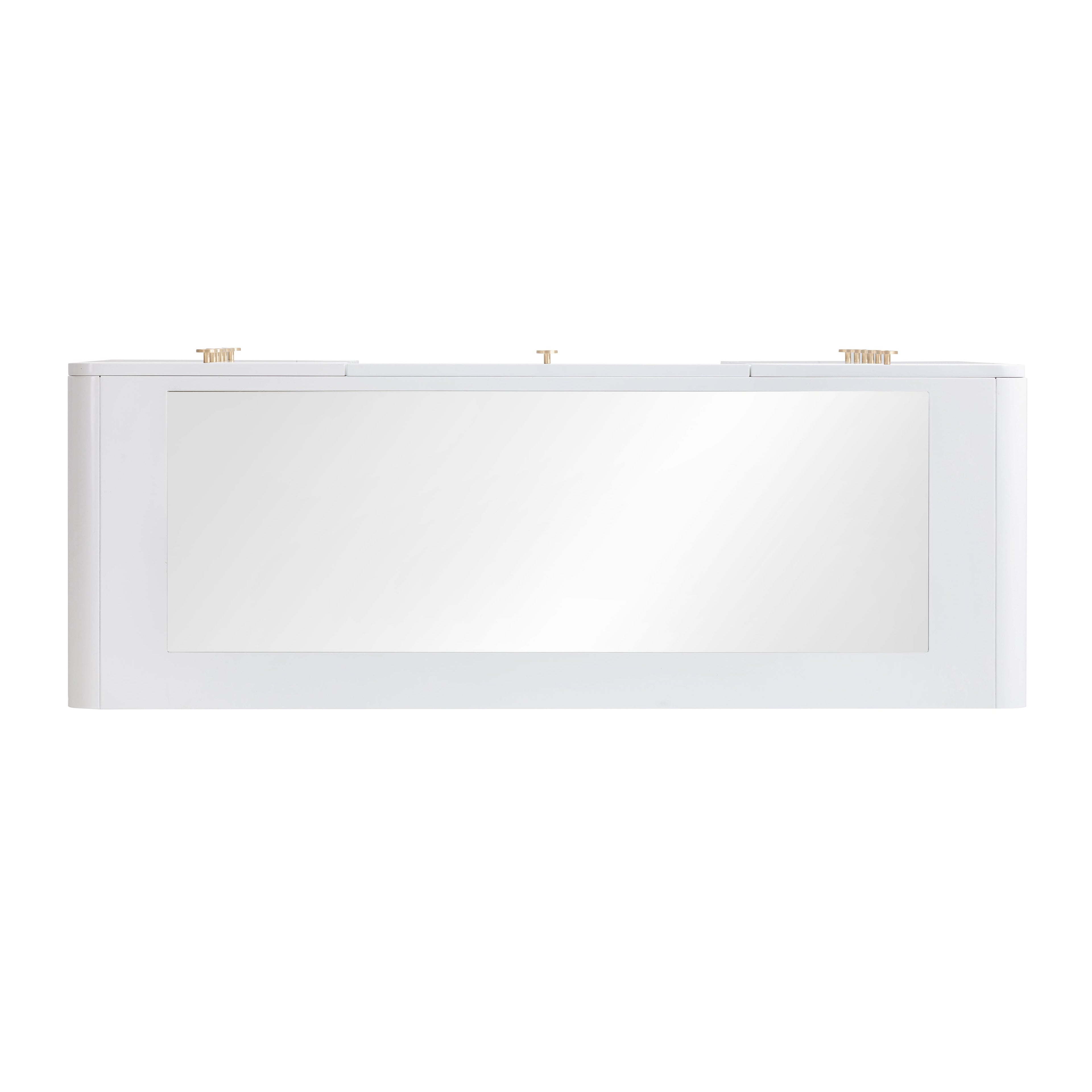 Hollywood 56" White Desk with Vanity Mirror