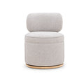 Amaya Grey Textured Performance Fabric Swivel Desk Chair