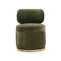 Amaya Green Upcycled Contract-Grade Chenille Swivel Desk Chair