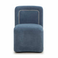 Dolce Performance Velvet Rolling Desk Chair