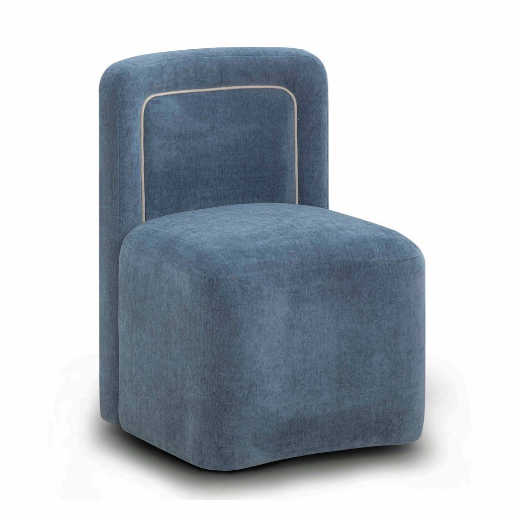 Dolce Performance Velvet Rolling Desk Chair