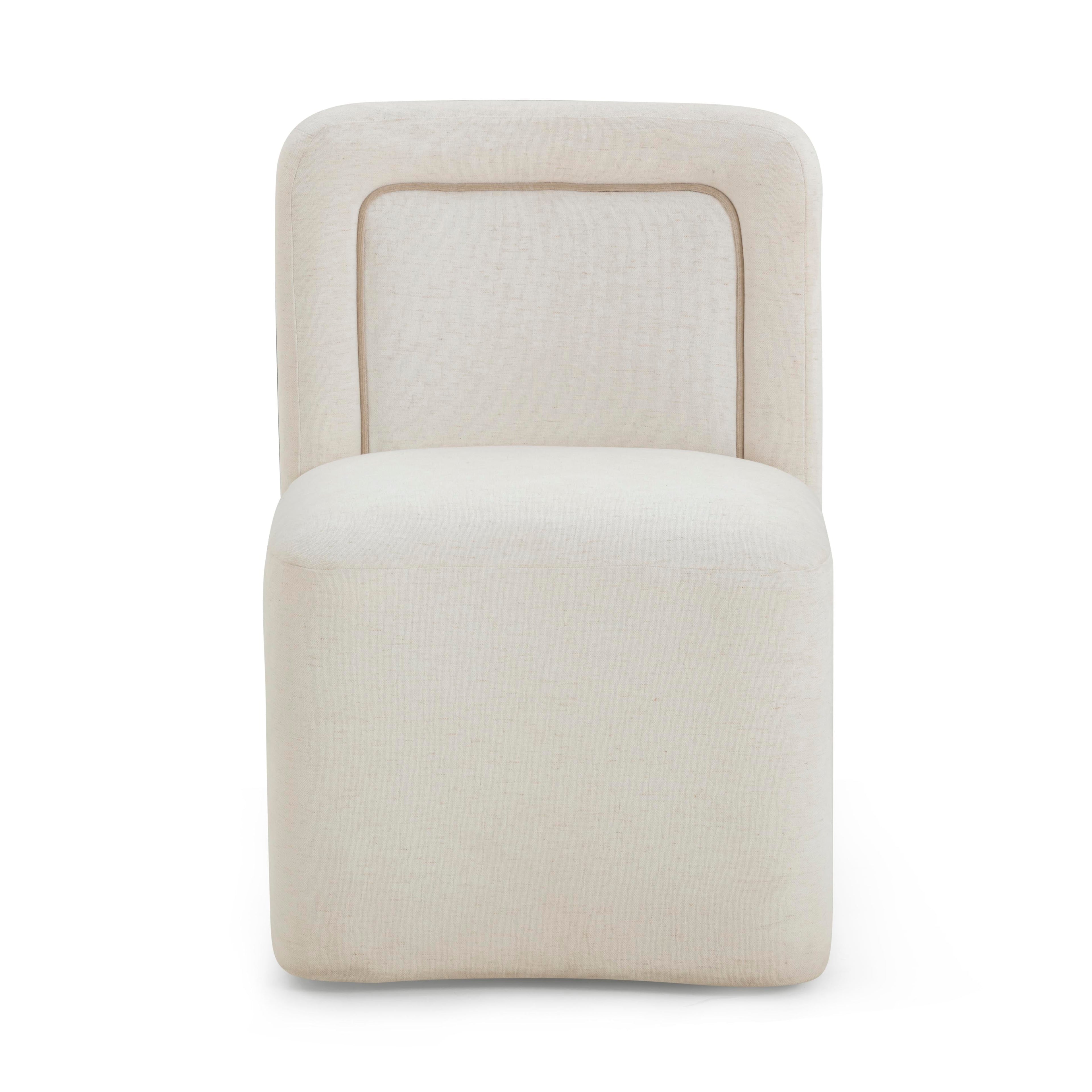 Dolce Performance Velvet Rolling Desk Chair