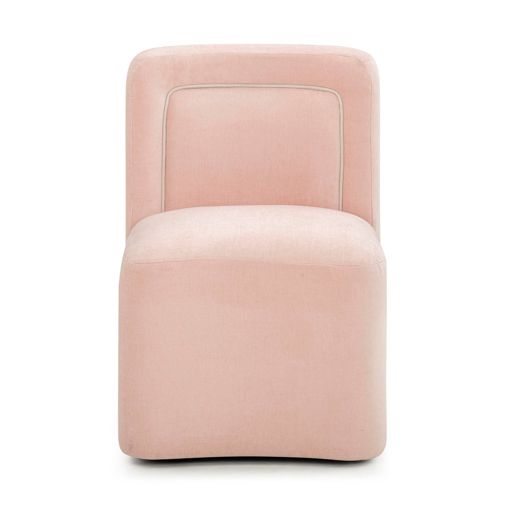 Dolce Performance Velvet Rolling Desk Chair