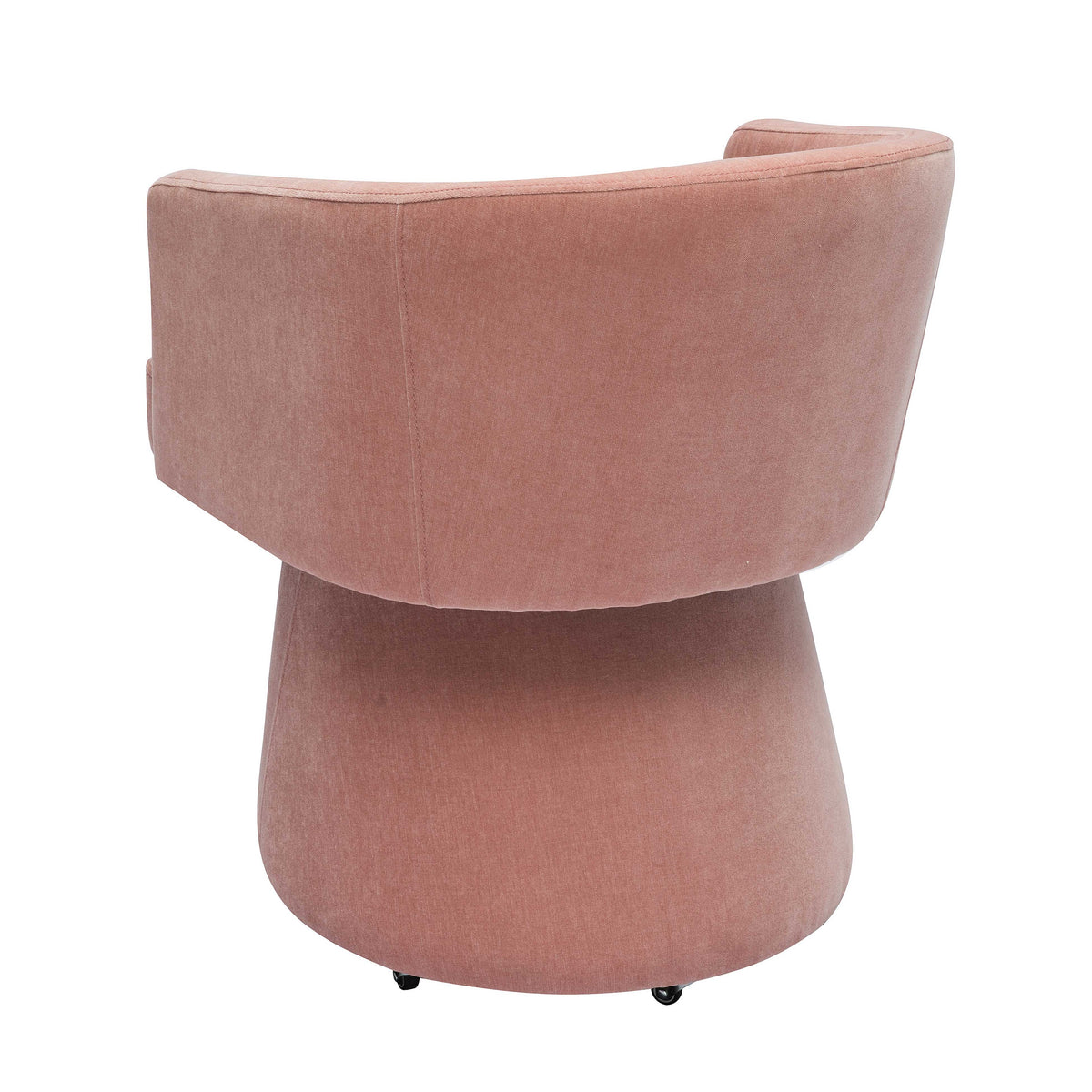 Kristen Upcycled Contract-Grade Chenille Rolling Desk Chair