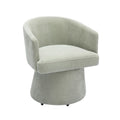 Kristen Upcycled Contract-Grade Chenille Rolling Desk Chair