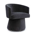 Kristen Upcycled Contract-Grade Chenille Rolling Desk Chair