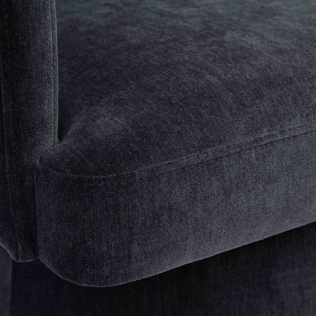 Kristen Upcycled Contract-Grade Chenille Rolling Desk Chair