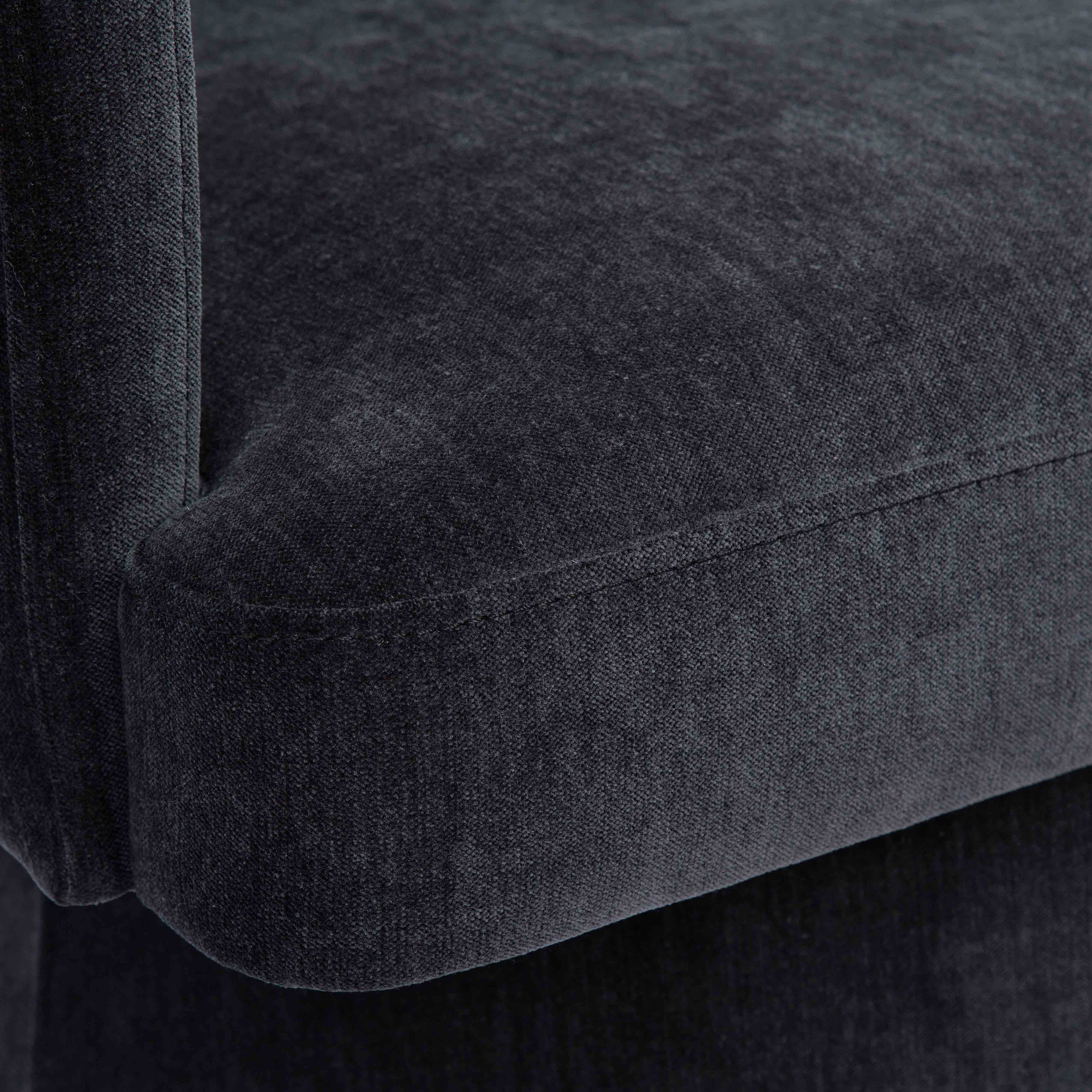 Kristen Upcycled Contract-Grade Chenille Rolling Desk Chair