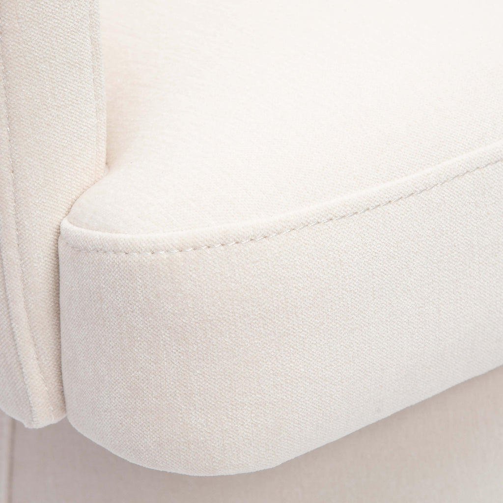 Kristen Upcycled Contract-Grade Chenille Rolling Desk Chair