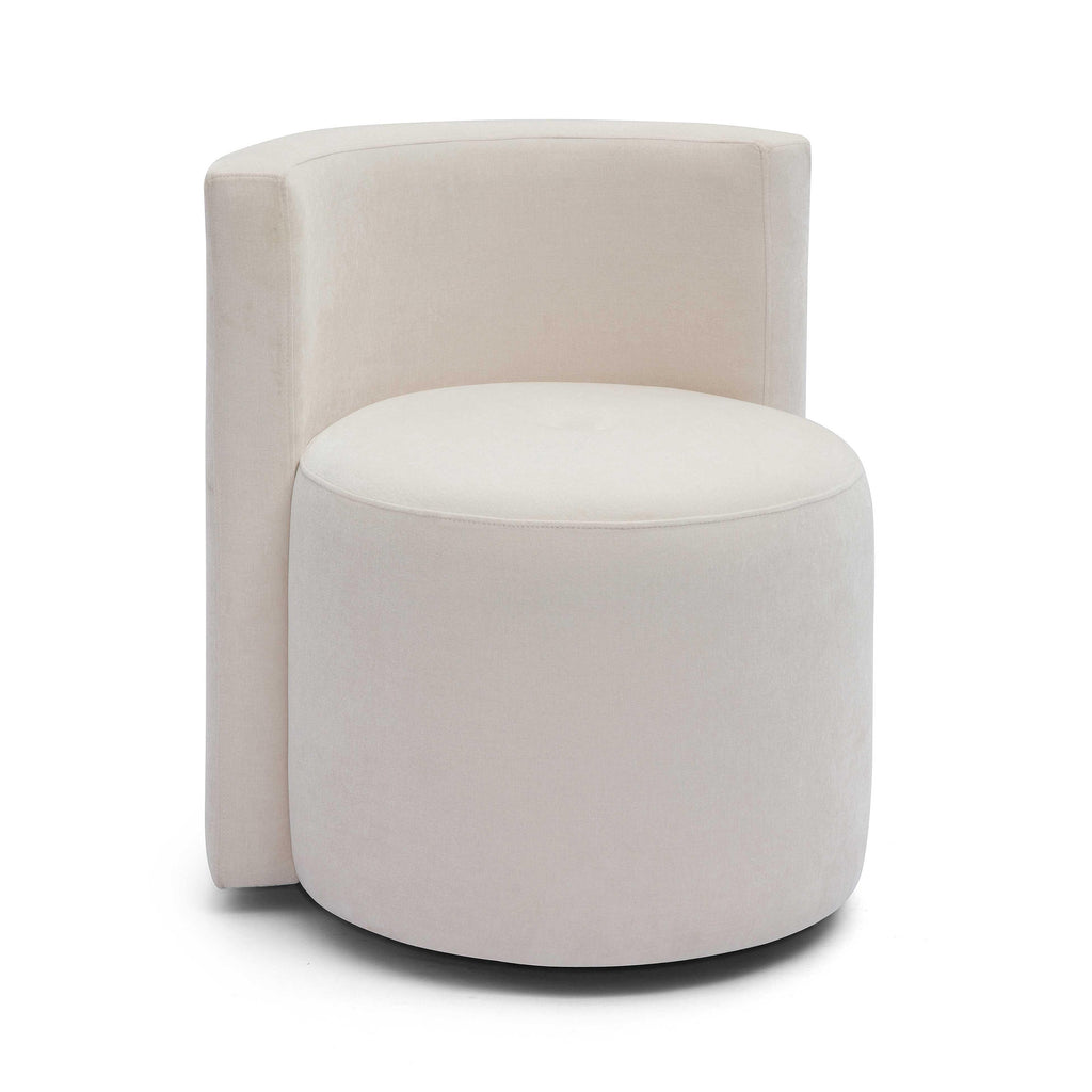 Alyssa Upcycled Performance Velvet Rolling Desk Chair