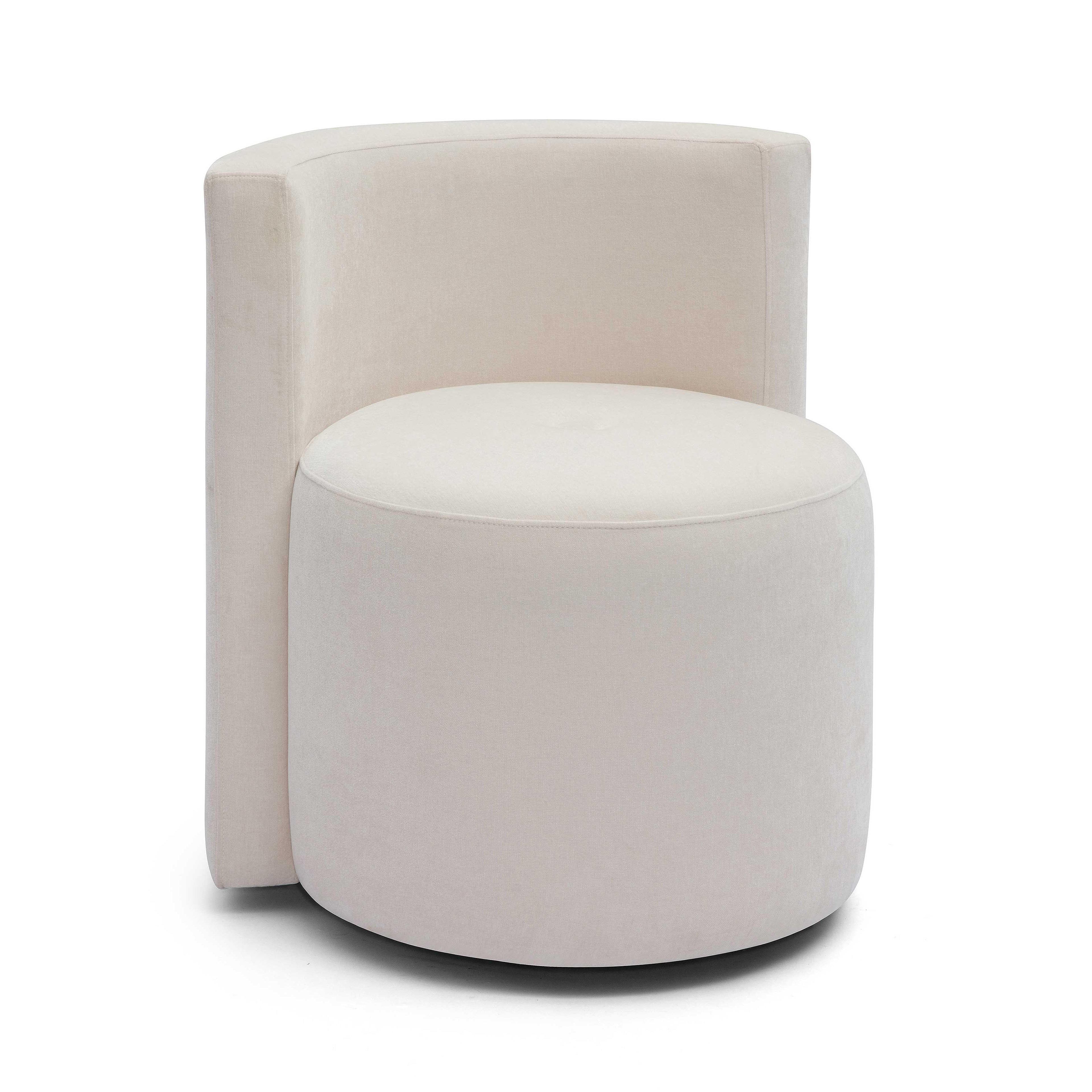 Alyssa Upcycled Performance Velvet Rolling Desk Chair