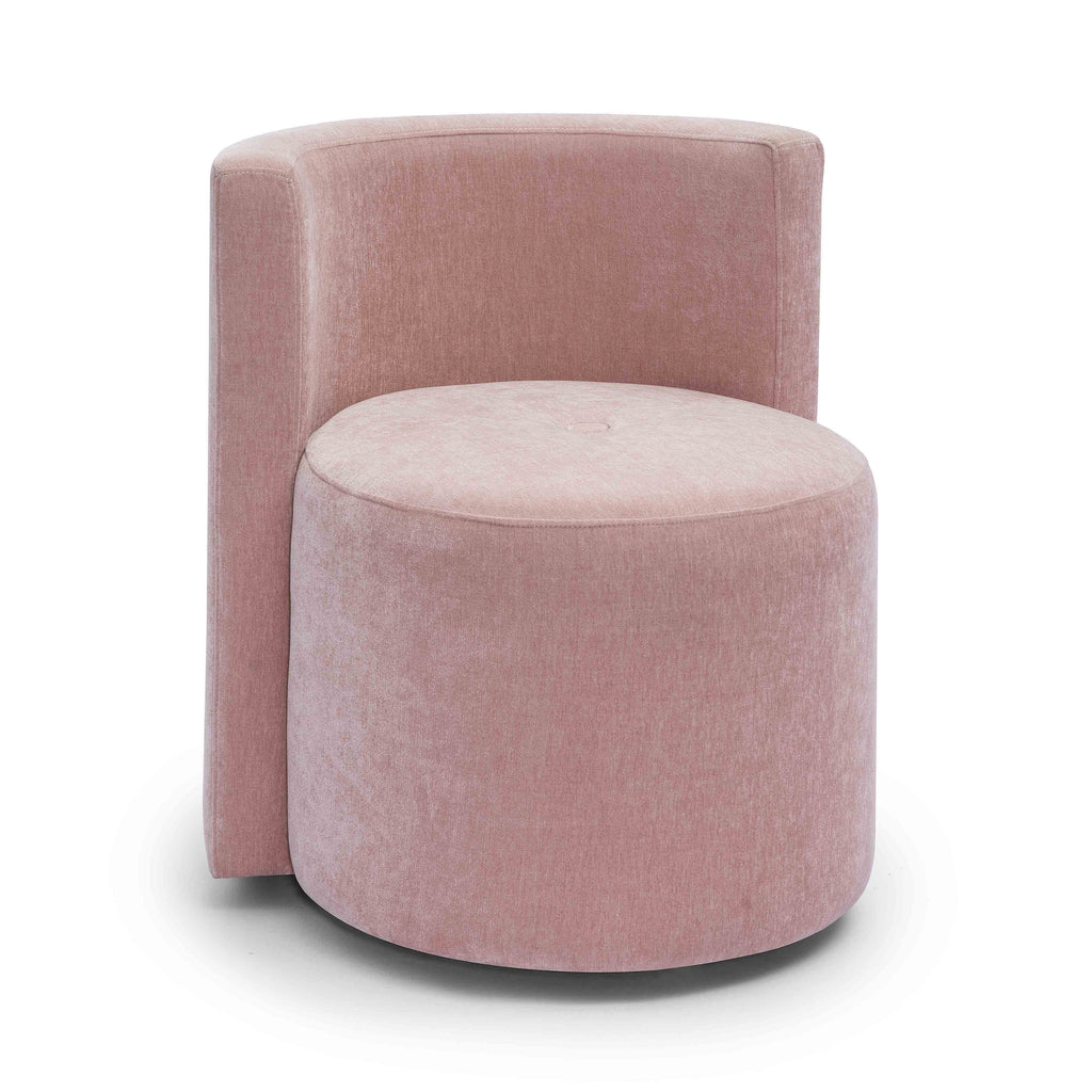 Alyssa Upcycled Performance Velvet Rolling Desk Chair