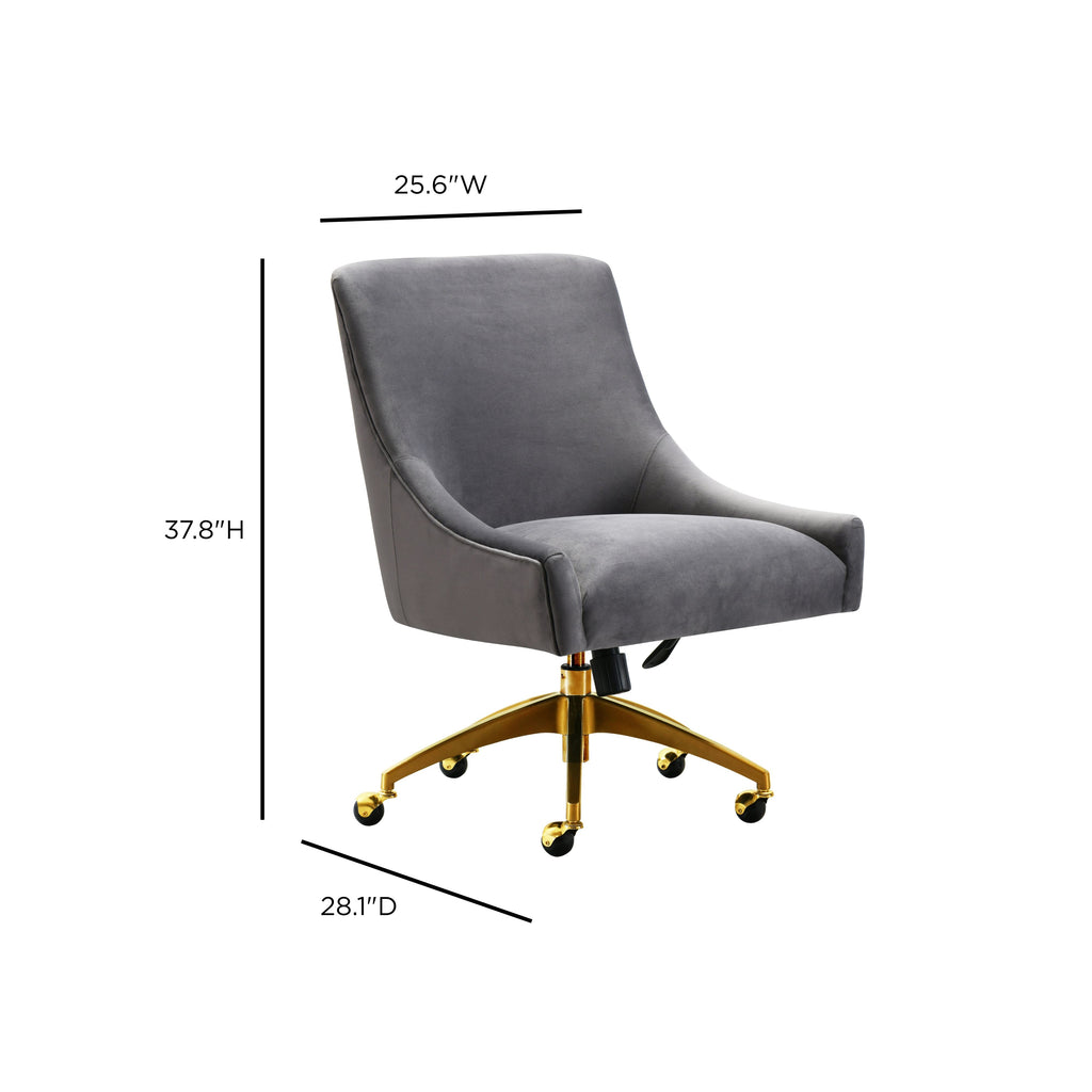 Beatrix Performance Velvet Office Swivel Chair