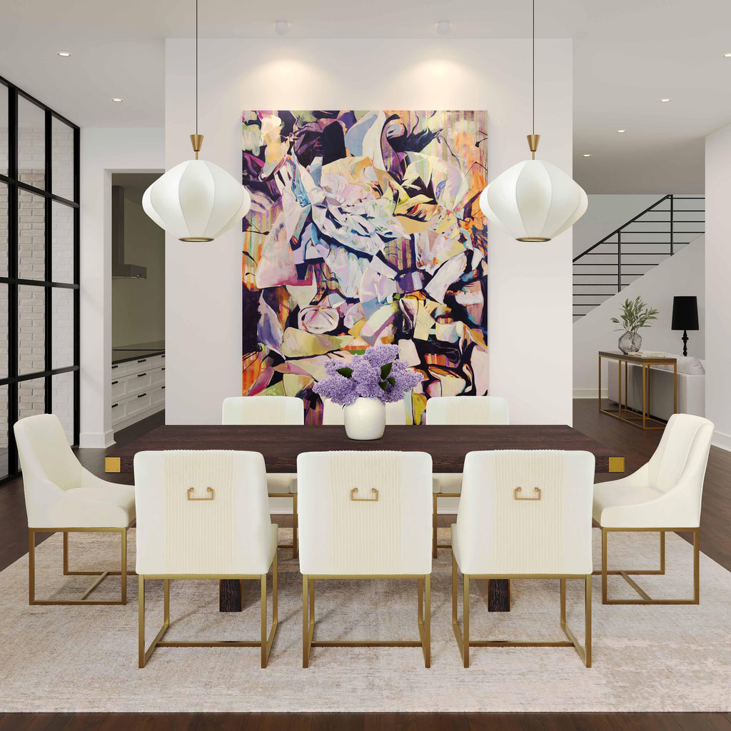 Lisa Pleated Performance Velvet Dining Chair