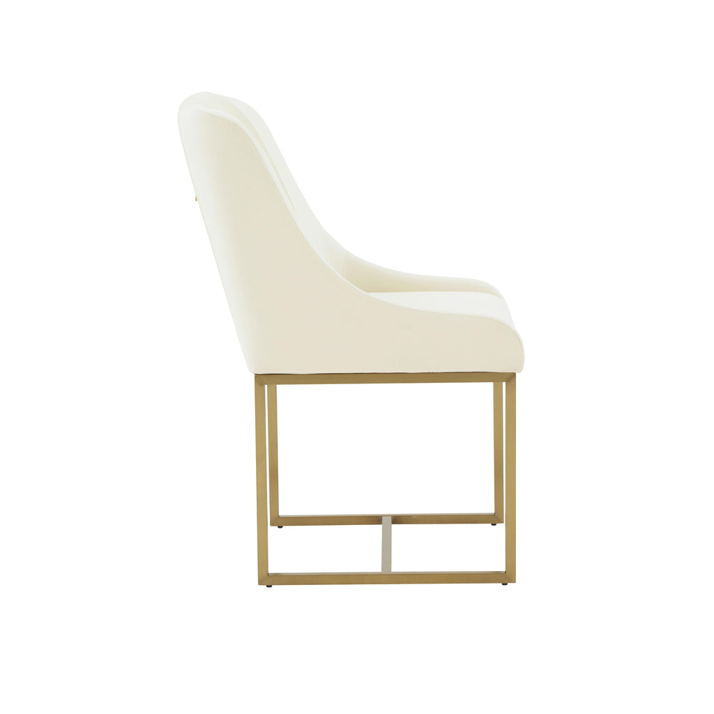 Lisa Pleated Performance Velvet Dining Chair